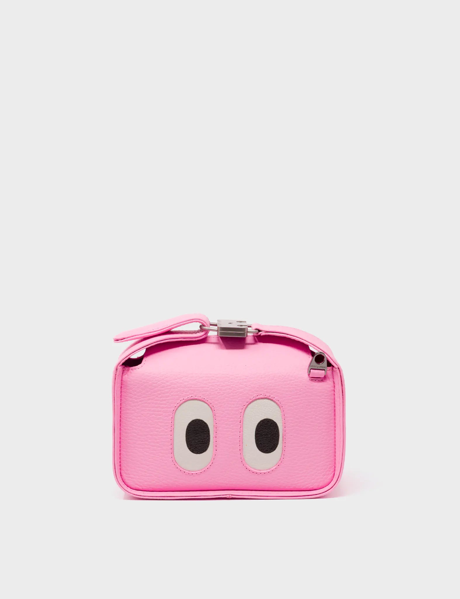 Benji Micro Crossbody Soft Neon Pink Leather Bag - Look Up 👀