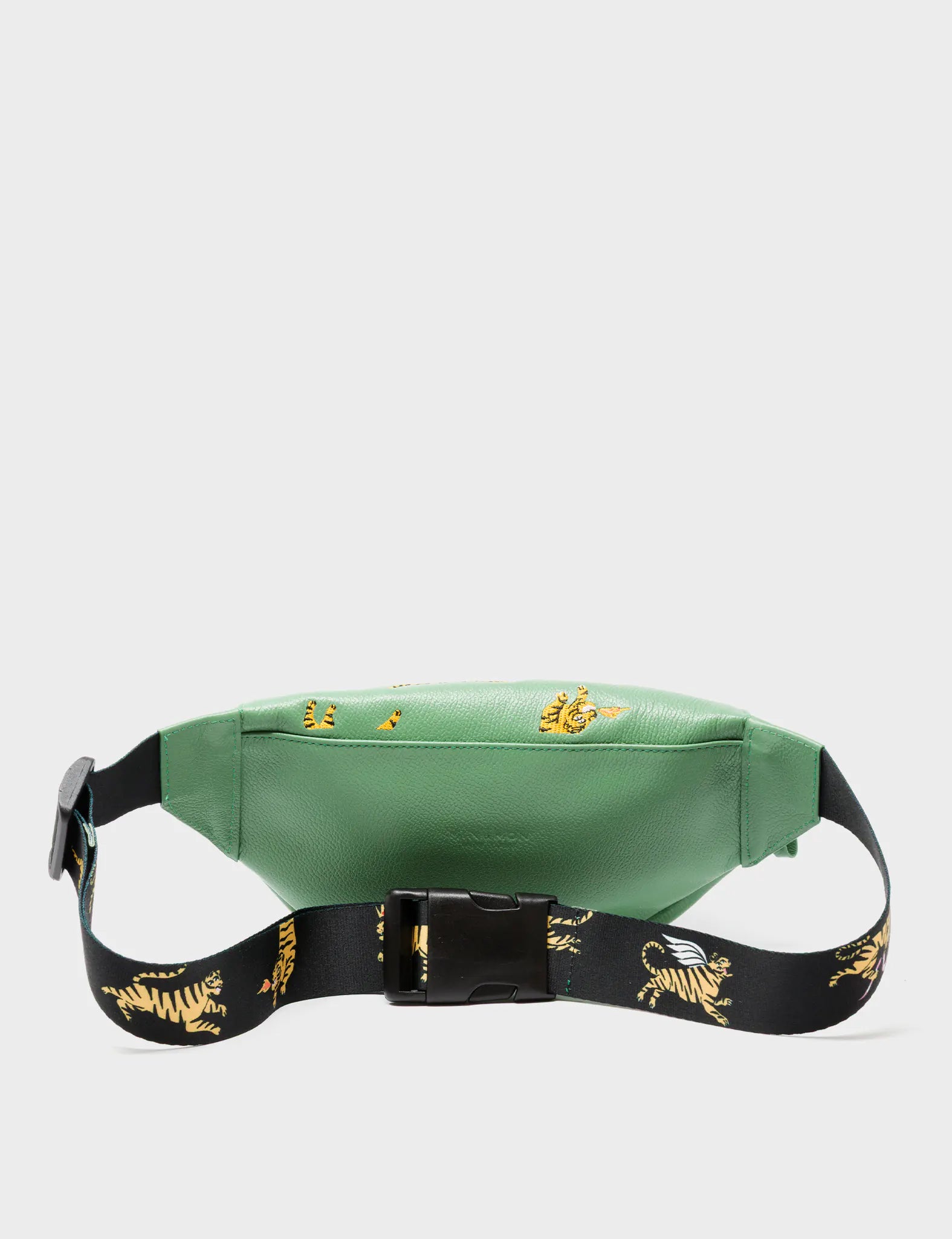 Harold Fanny Pack Basil Green Leather - Tiger Rumble