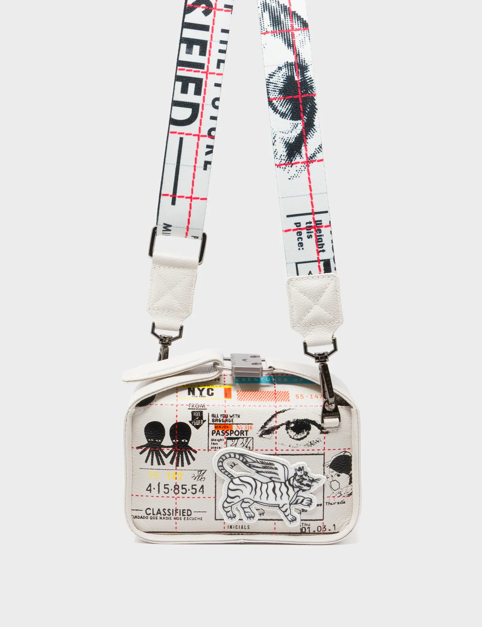 Benji Micro Crossbody Cream Leather Bag - Kind Type Design