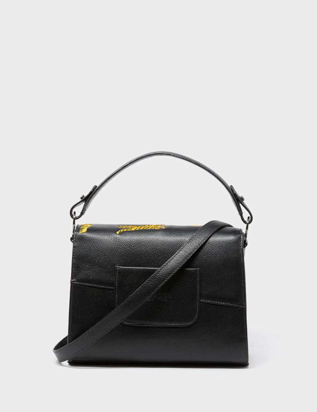 Anastasio Mini Crossbody Handbag Black Leather - Tiger Rumble