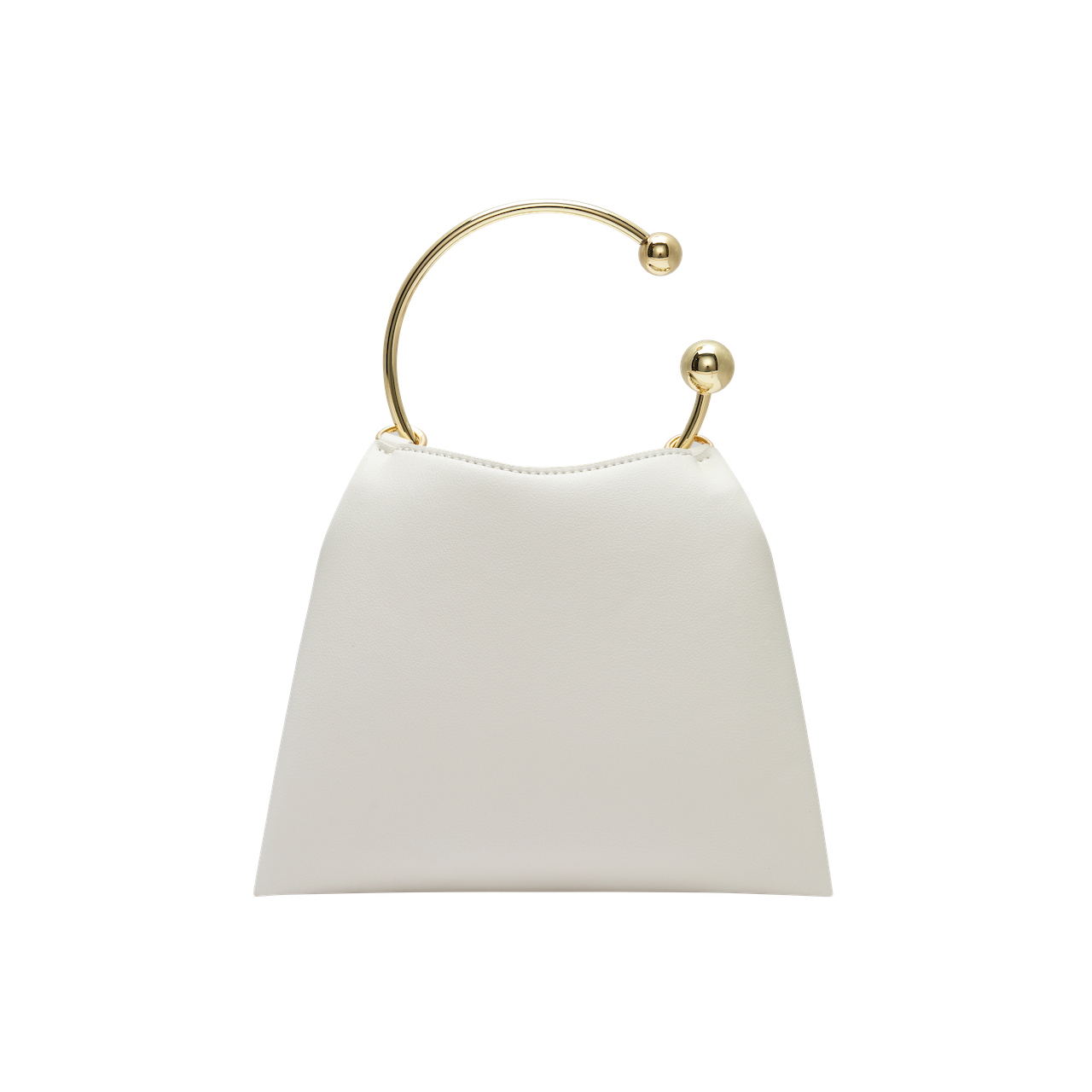 Cream Ring Handle Bag