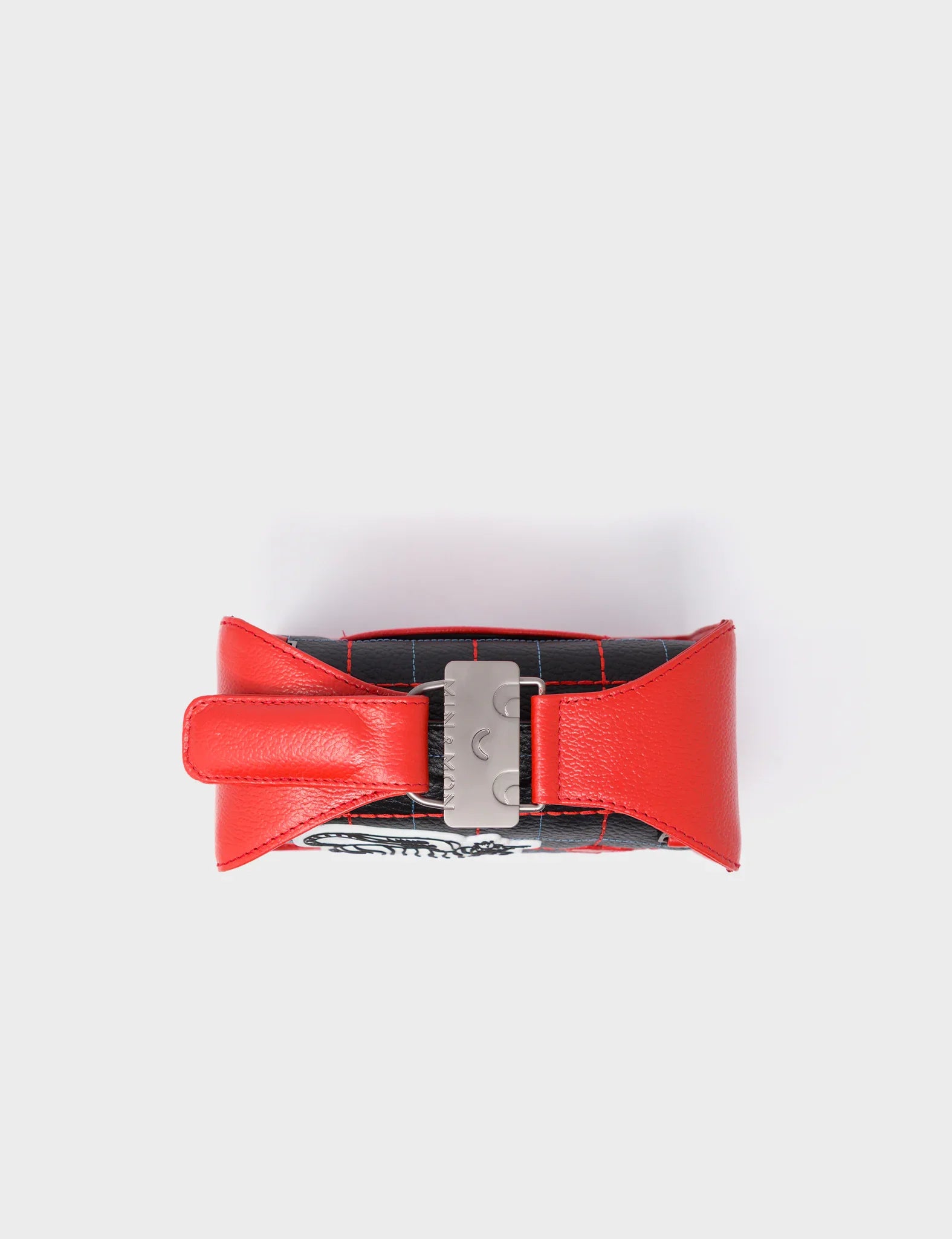 Benji Micro Crossbody Poppy Red Leather Bag - Lovestitch Design