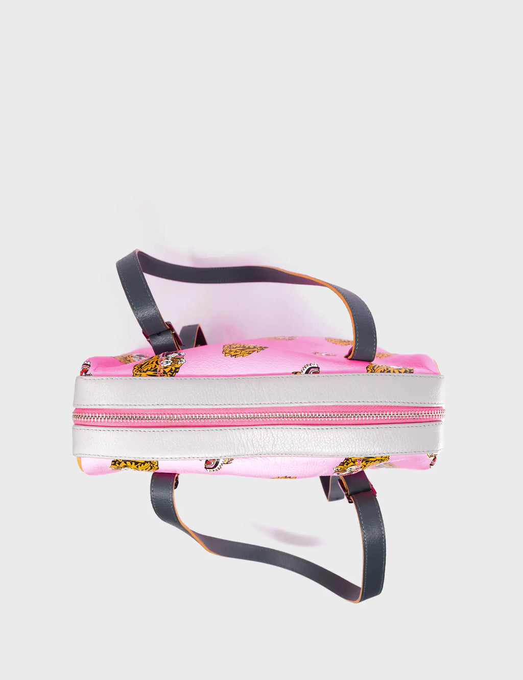 Esther Bubblegum Pink Satchel Bag - Blazing Tiger Print