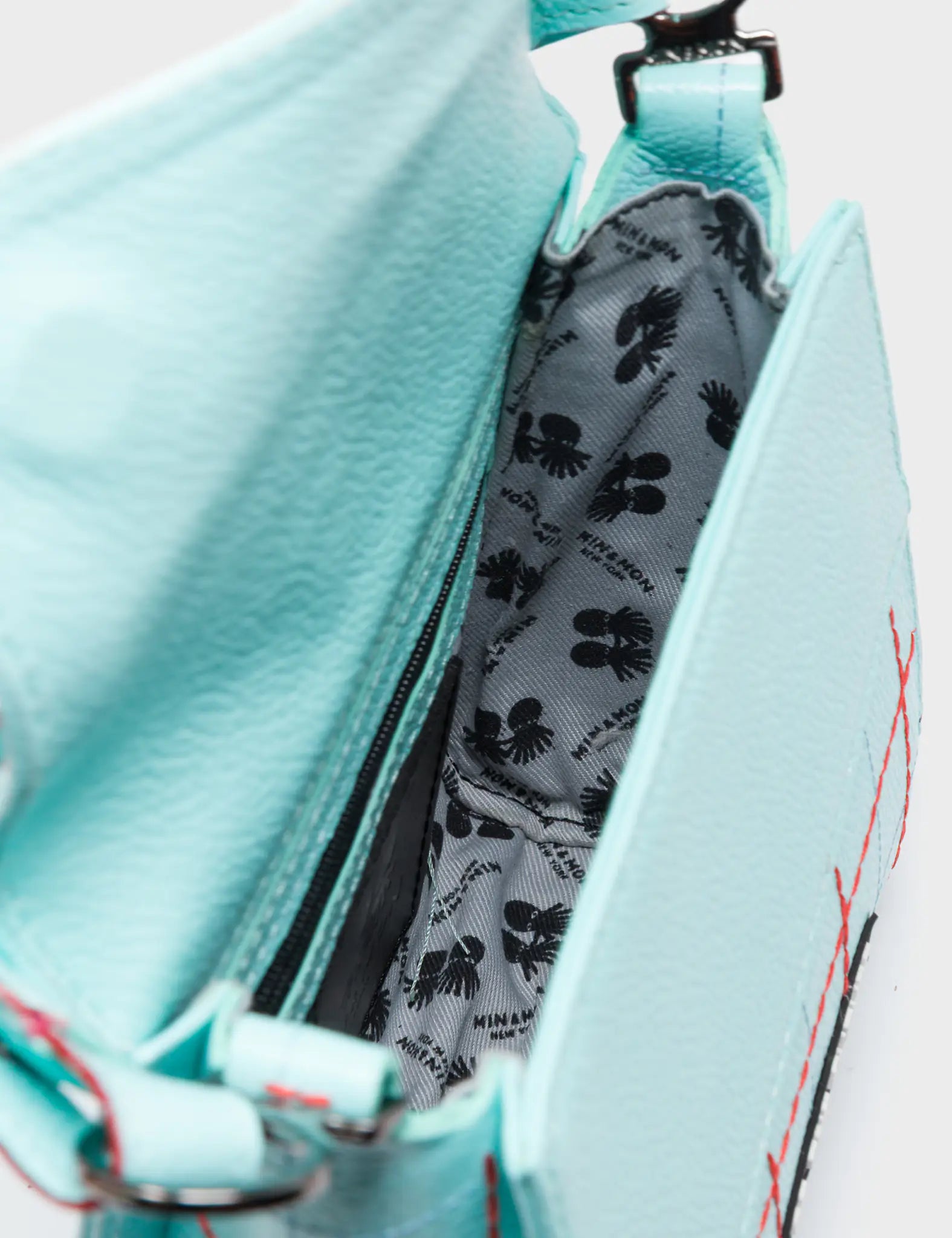 Anastasio Micro Crossbody Handbag Aquatic Blue Leather - Lovestitch Design