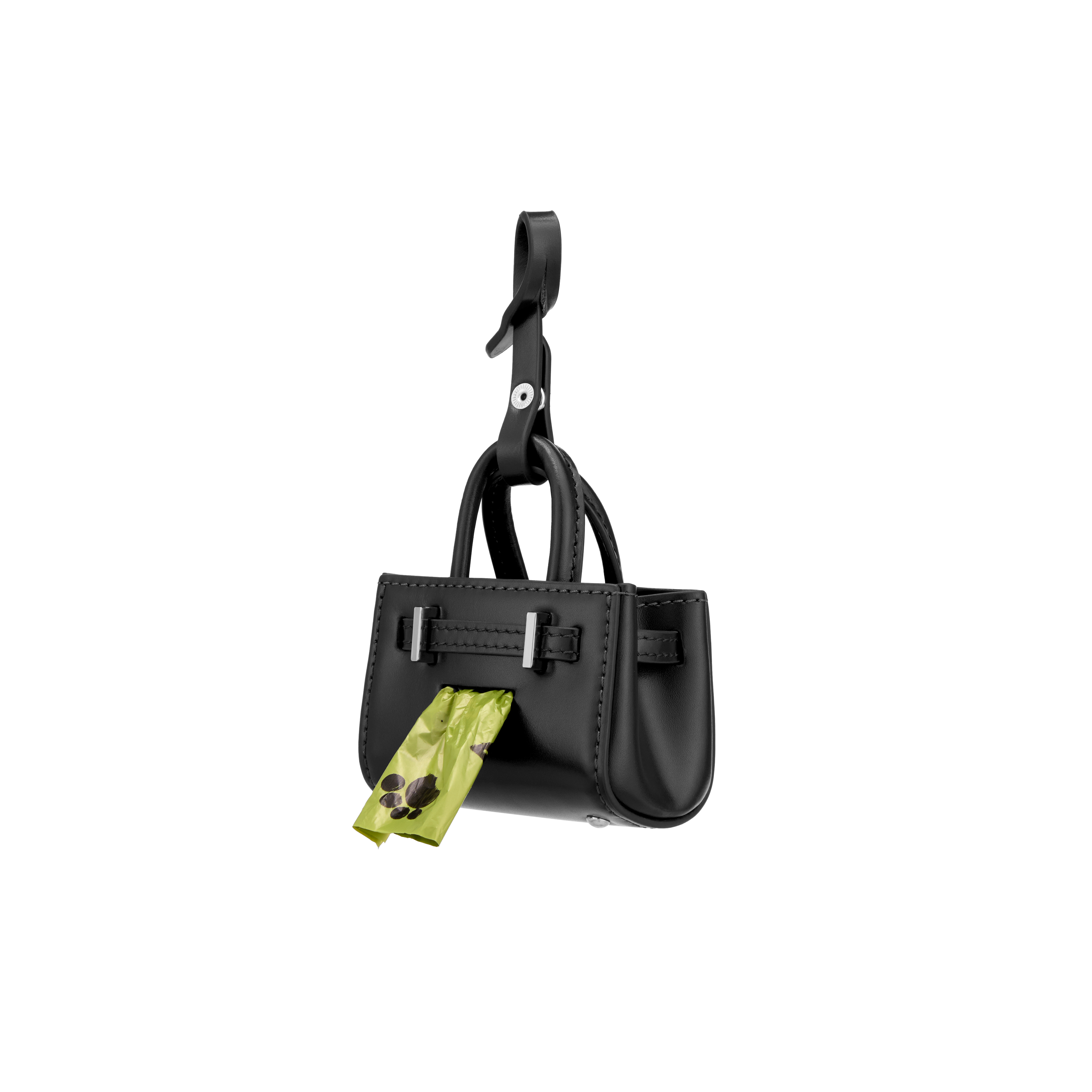 Noir Leather Book Tote Bag 25