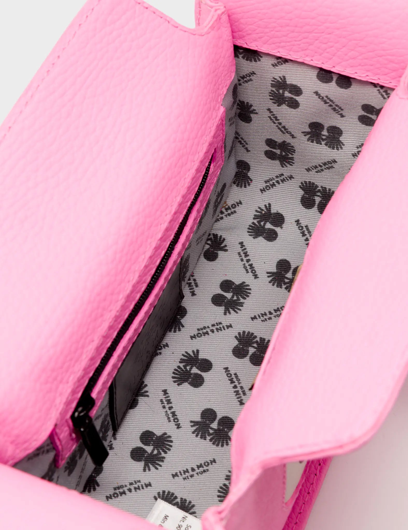 Benji Micro Crossbody Soft Neon Pink Leather Bag - Look Up 👀