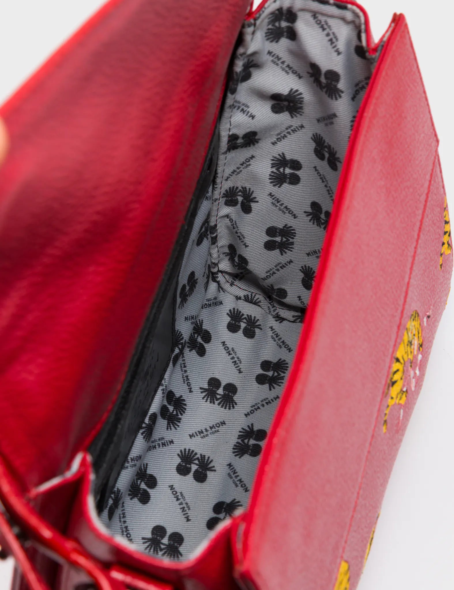 Anastasio Mini Crossbody Handbag Jester Red Leather - Tiger Rumble