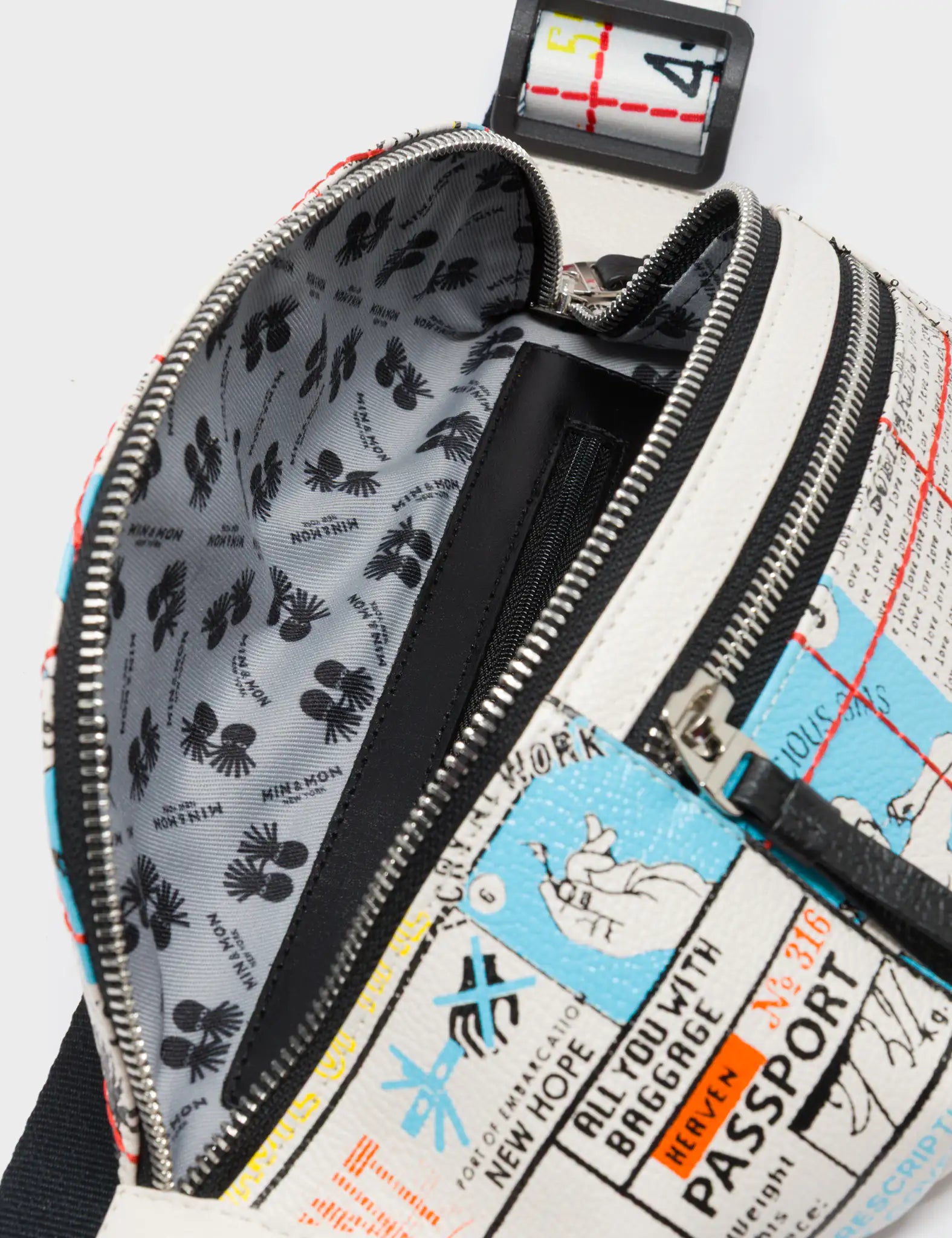Harold Fanny Pack Cream Leather - Kind Type Design