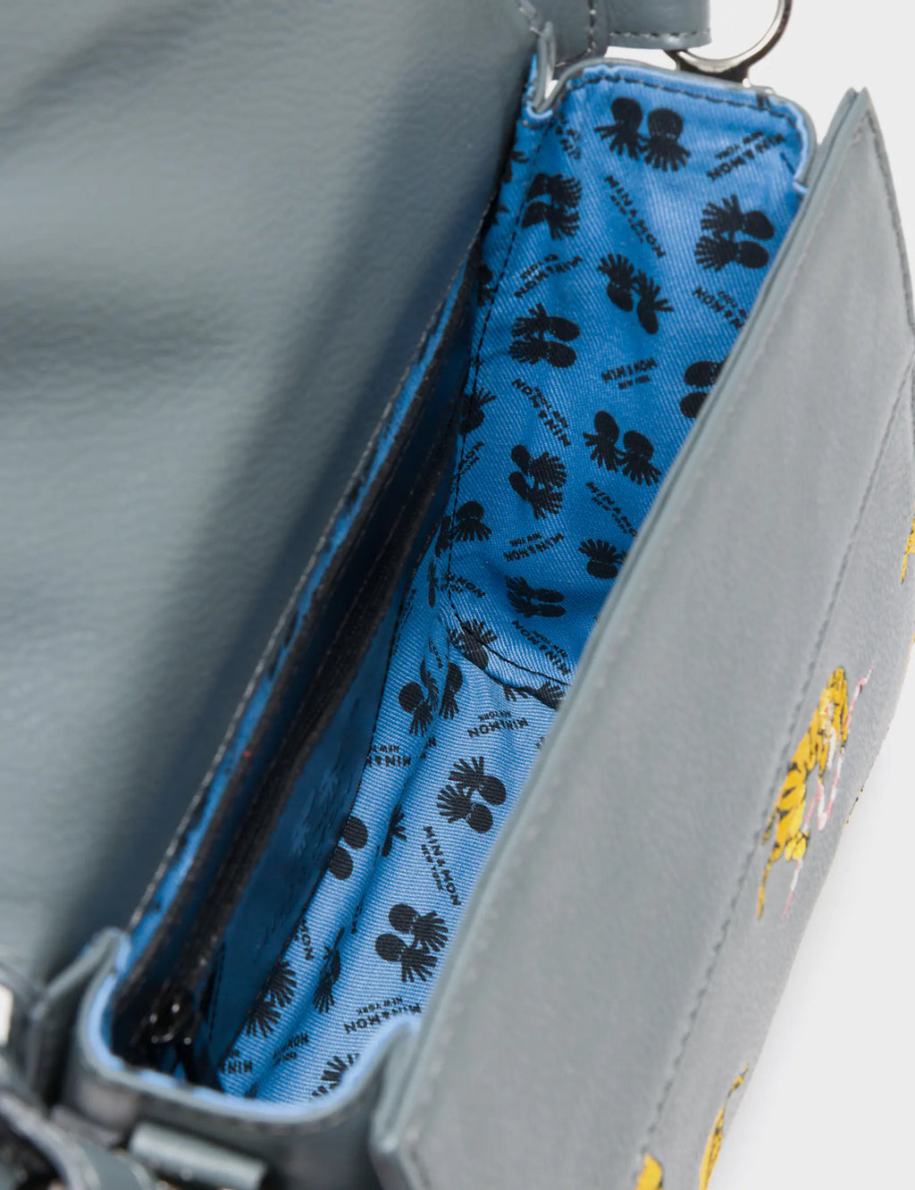Anastasio Mini Crossbody Handbag Stormy Gray Leather - Tiger Rumble