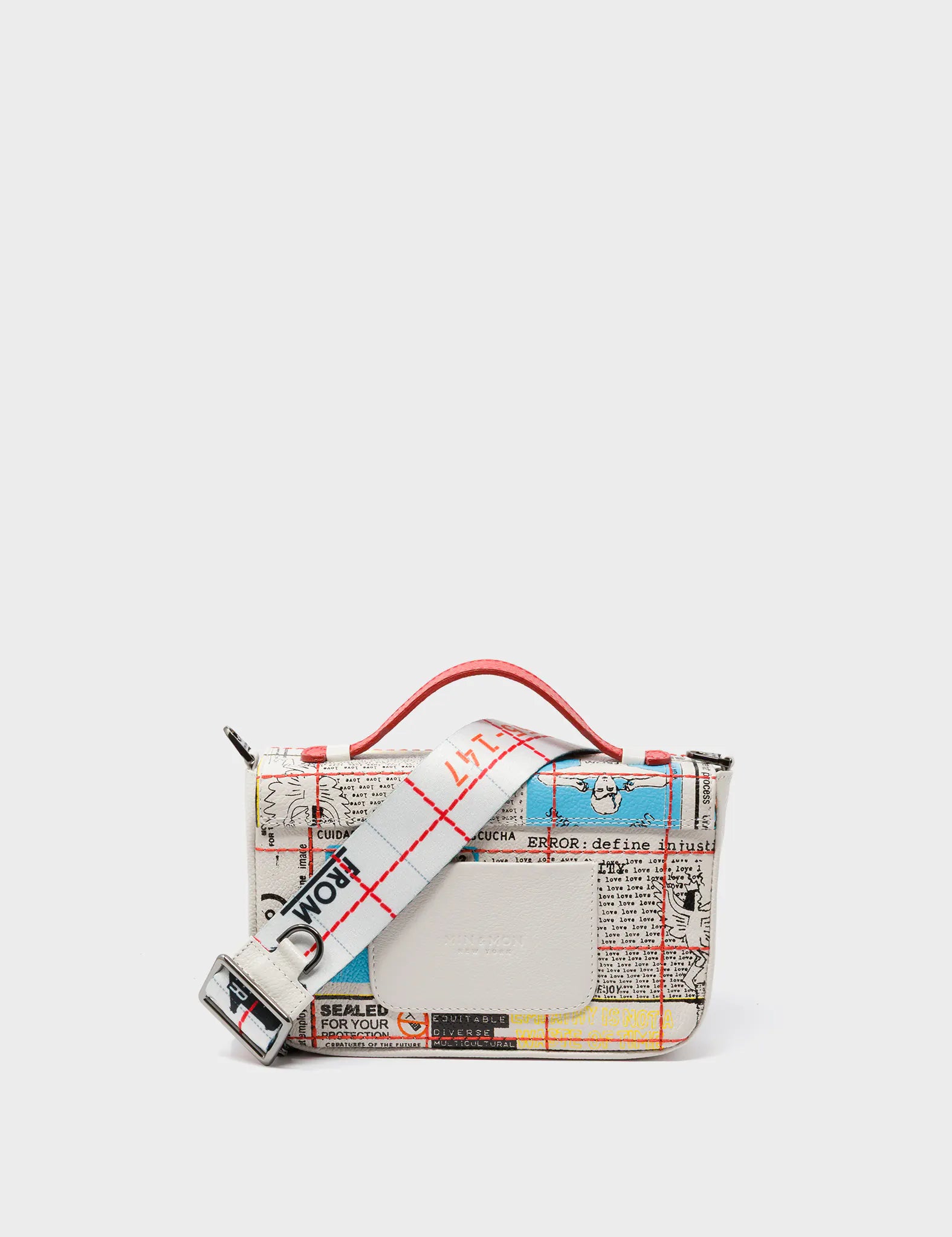 Amantis Cream Leather Crossbody Mini Handbag - Kind Type Design