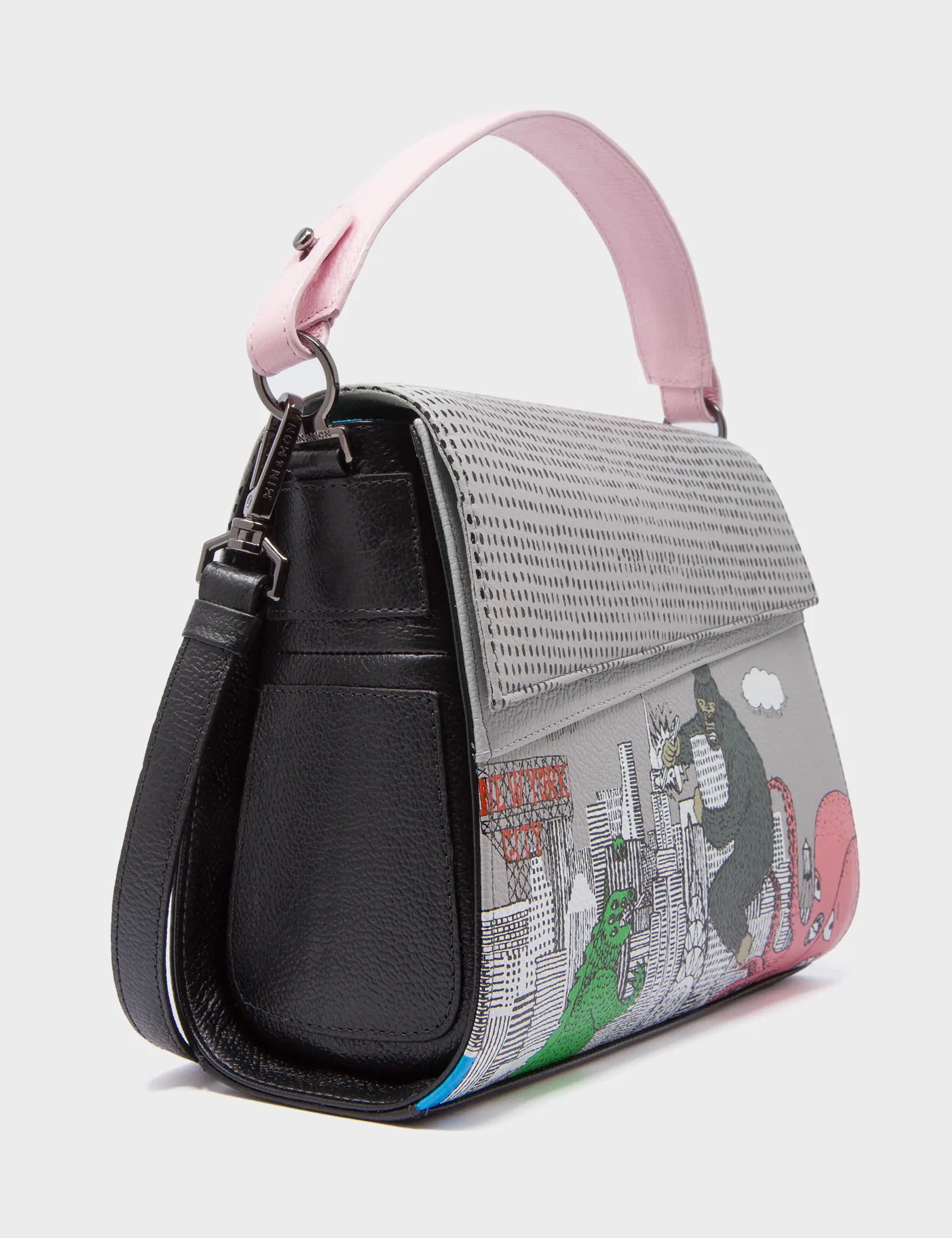Anastasio Mini Crossbody Handbag Moonwalk Leather - Hairy Harold Print