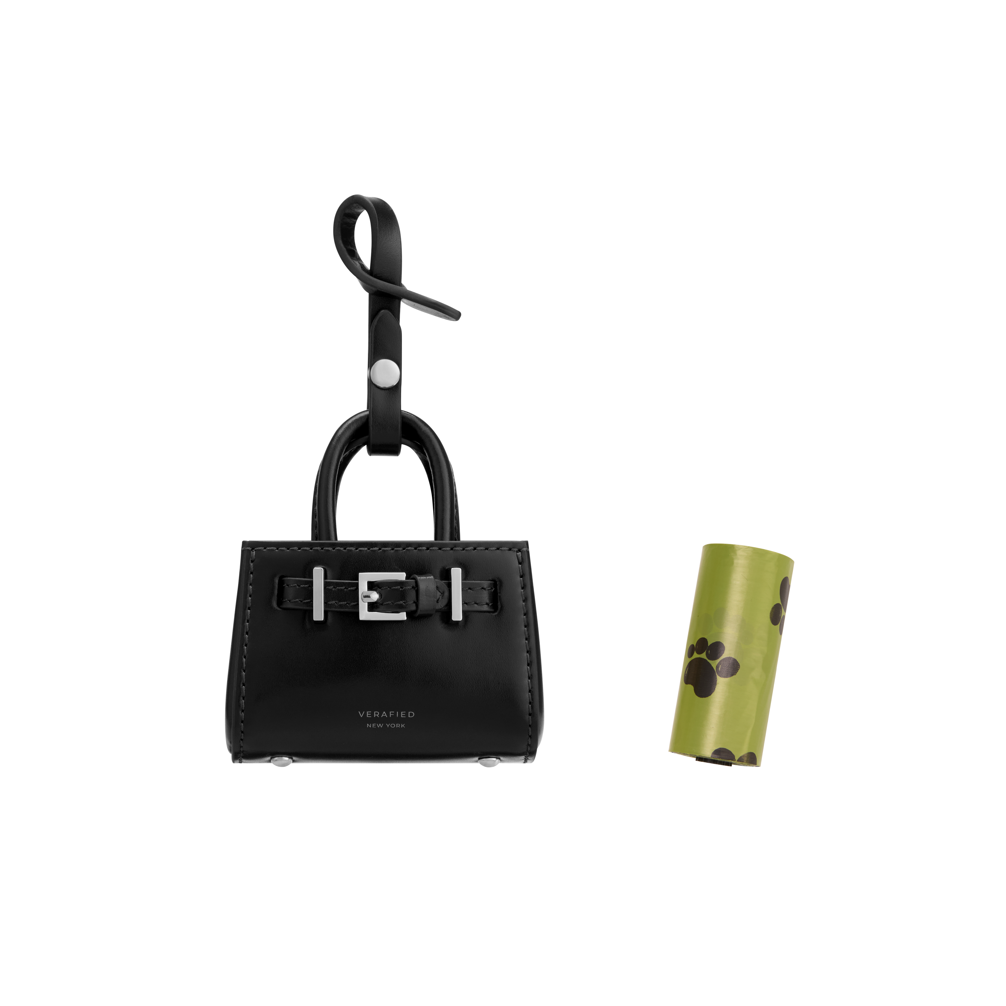 Noir Leather Book Tote Bag 25
