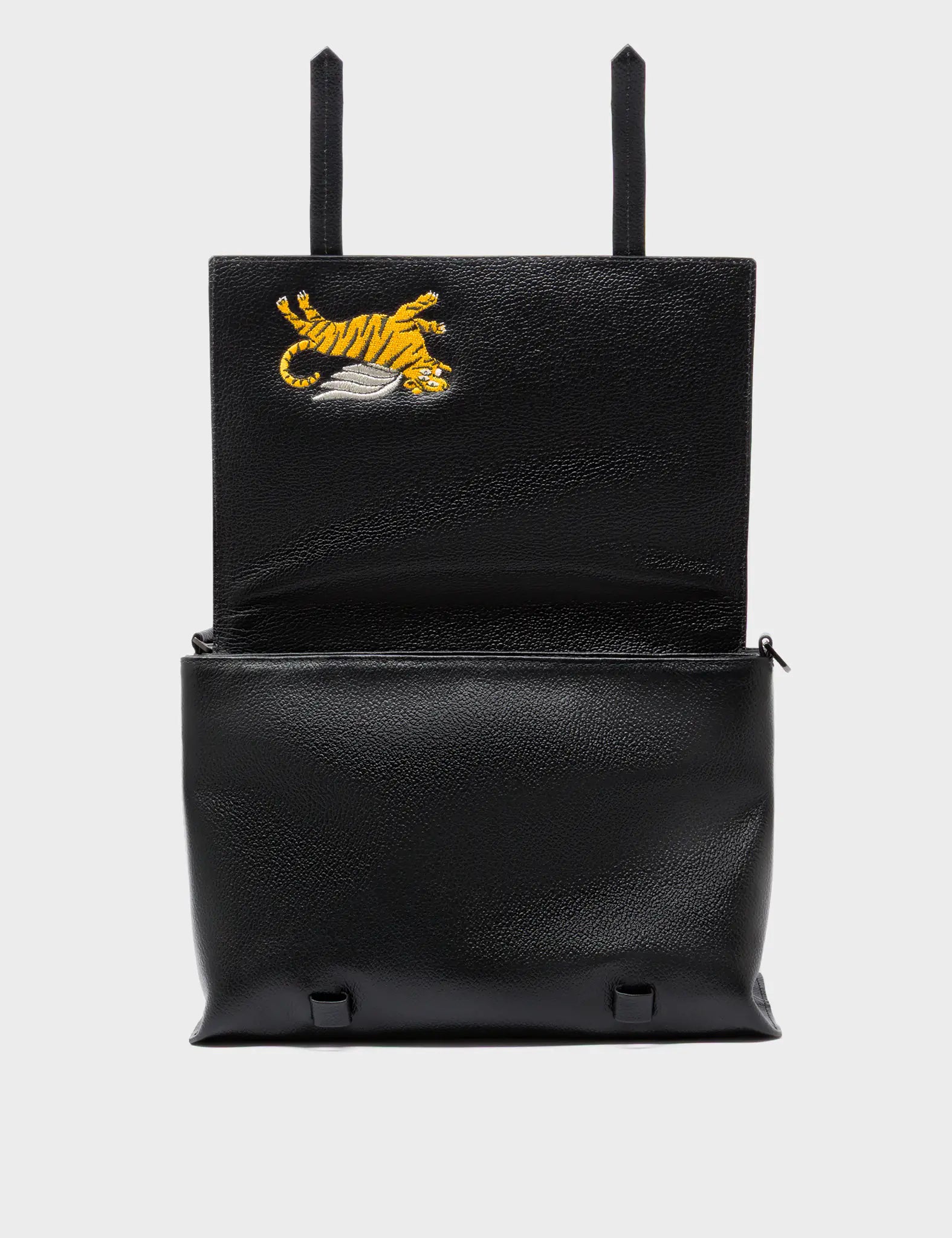 Victor Basil Green Reversible Small Messenger Bag - Happy Tiger Design 