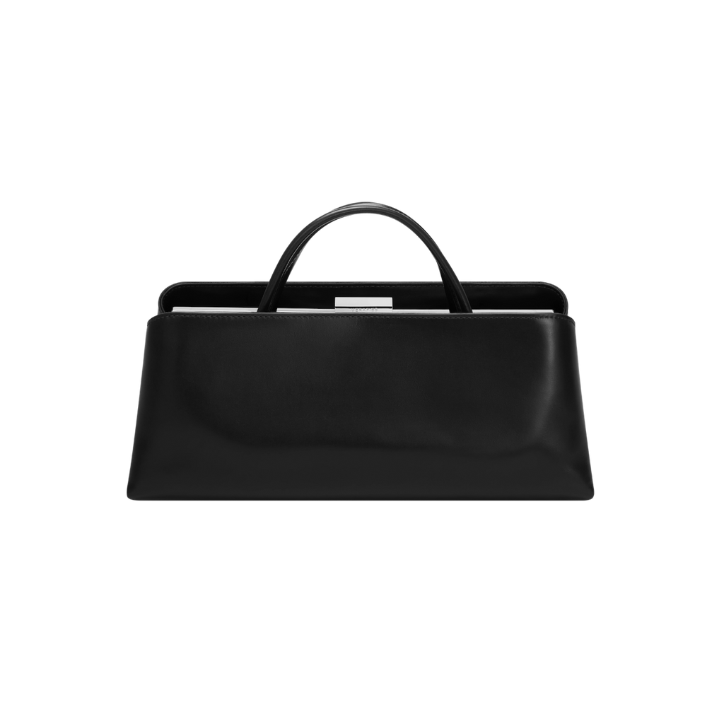Silver Noir Éclair Bag