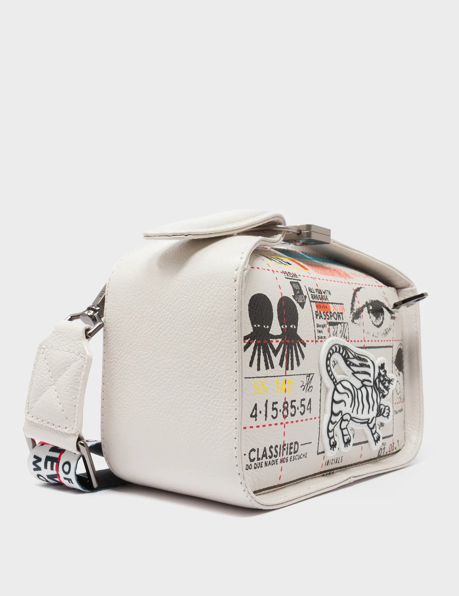 Benji Micro Crossbody Cream Leather Bag - Kind Type Design