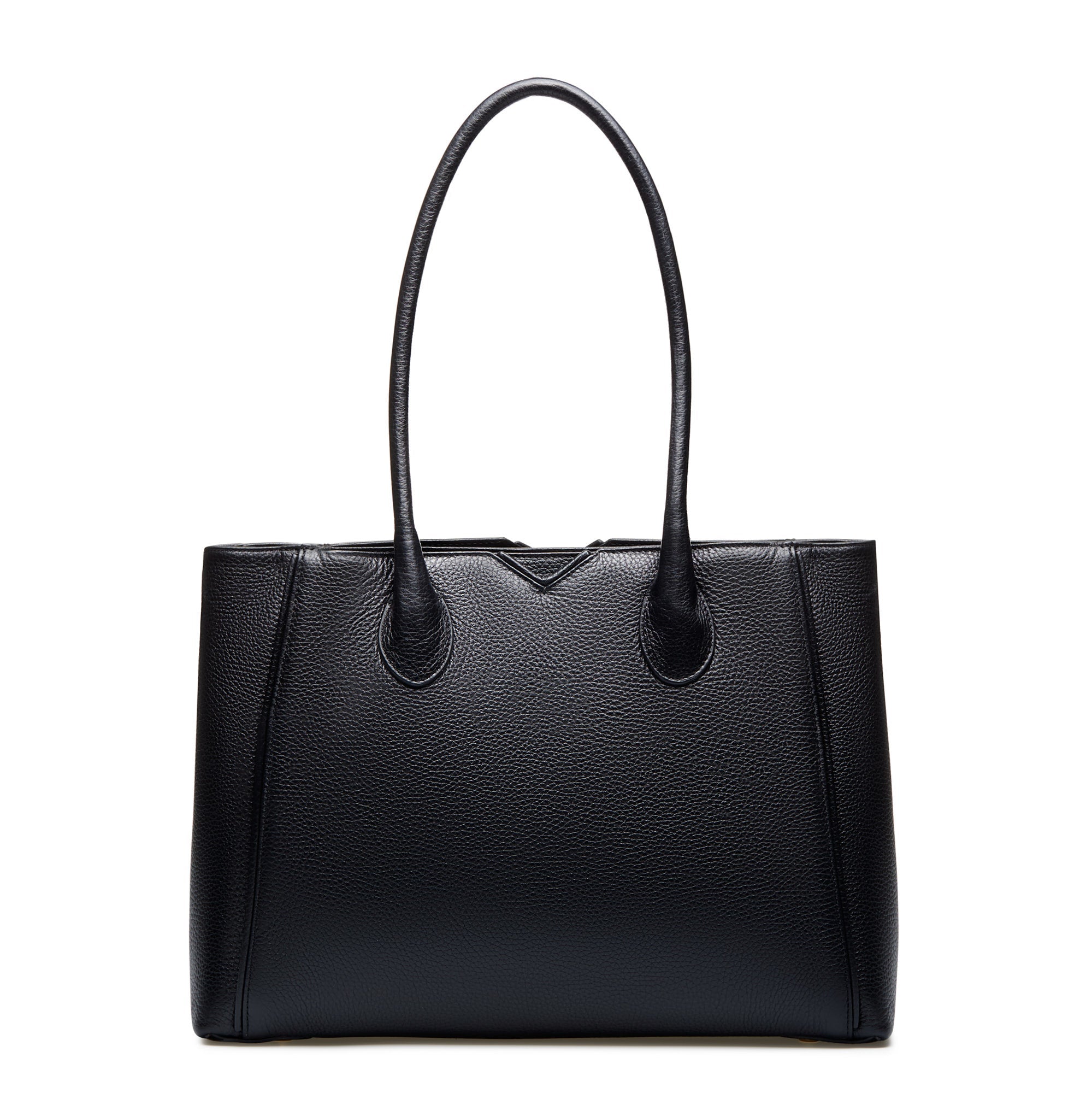 Cadeau d'Isabel black calfskin leather handbag and wallet set