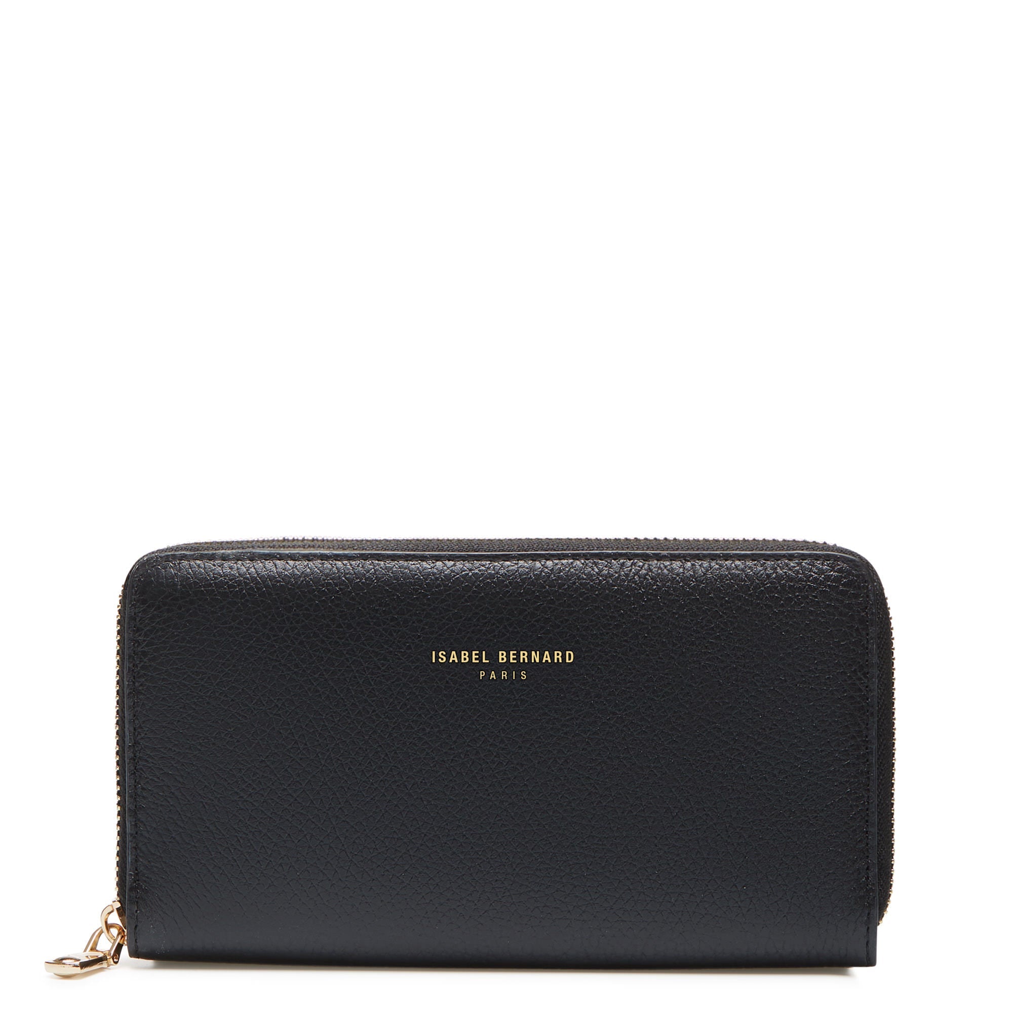 Cadeau d'Isabel black calfskin leather shopper and wallet set