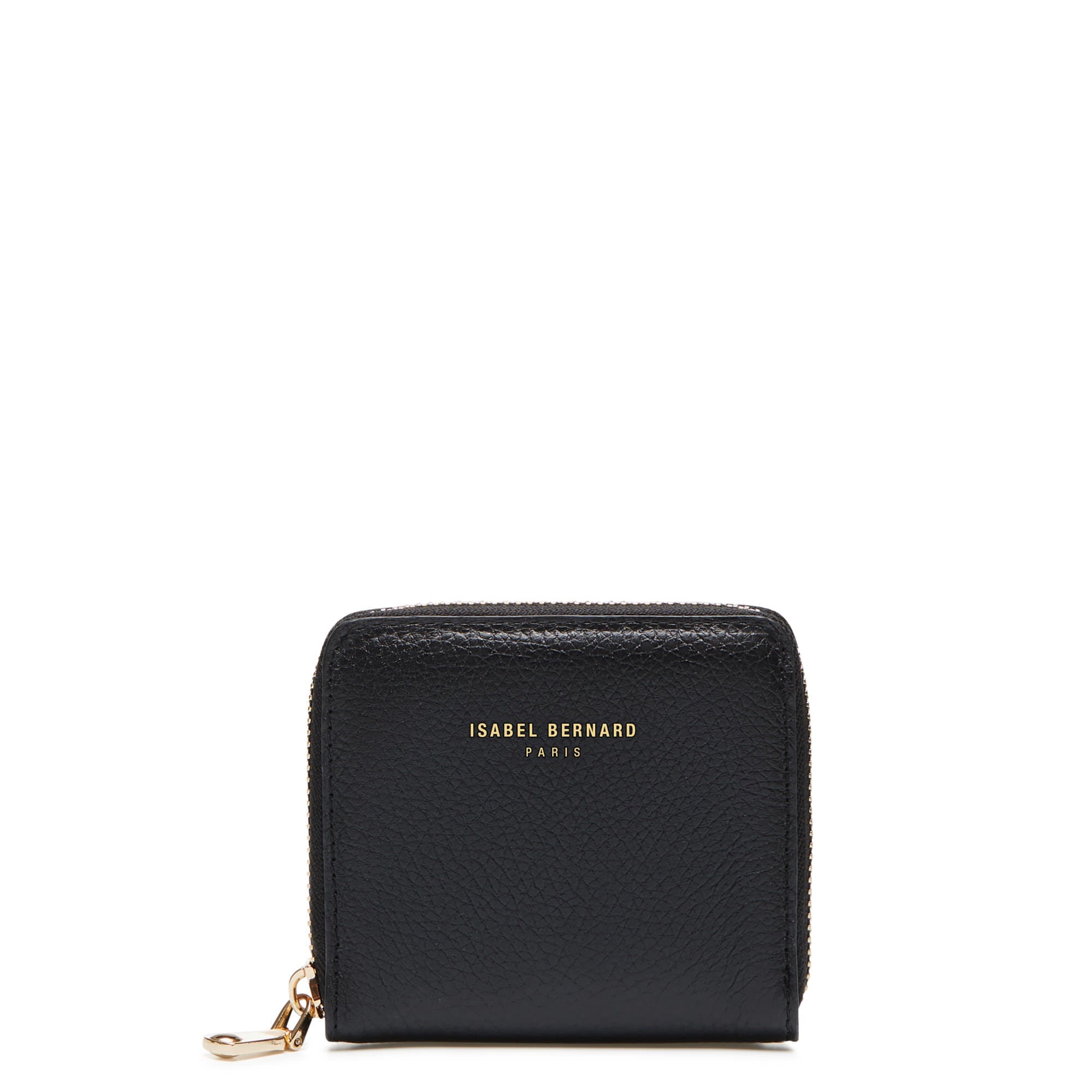 Cadeau d'Isabel black calfskin leather handbag and wallet set