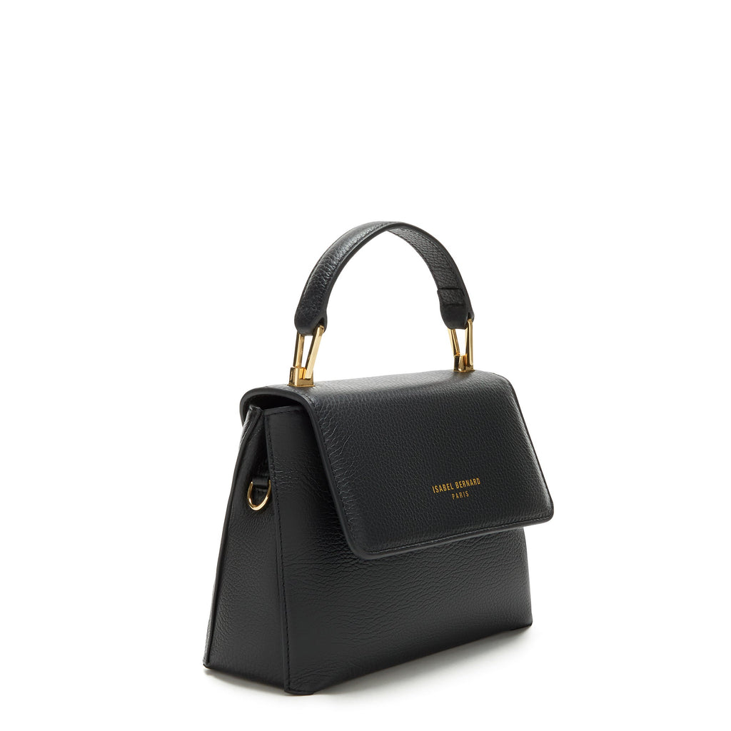 Femme Forte Heline black calfskin leather handbag
