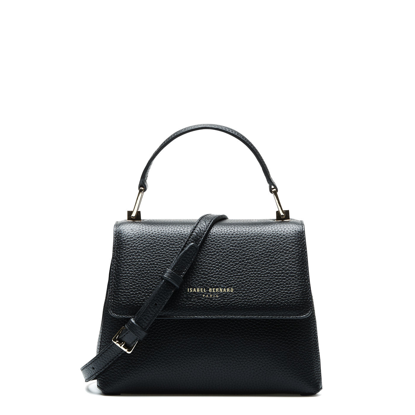 Femme Forte Heline black calfskin leather handbag