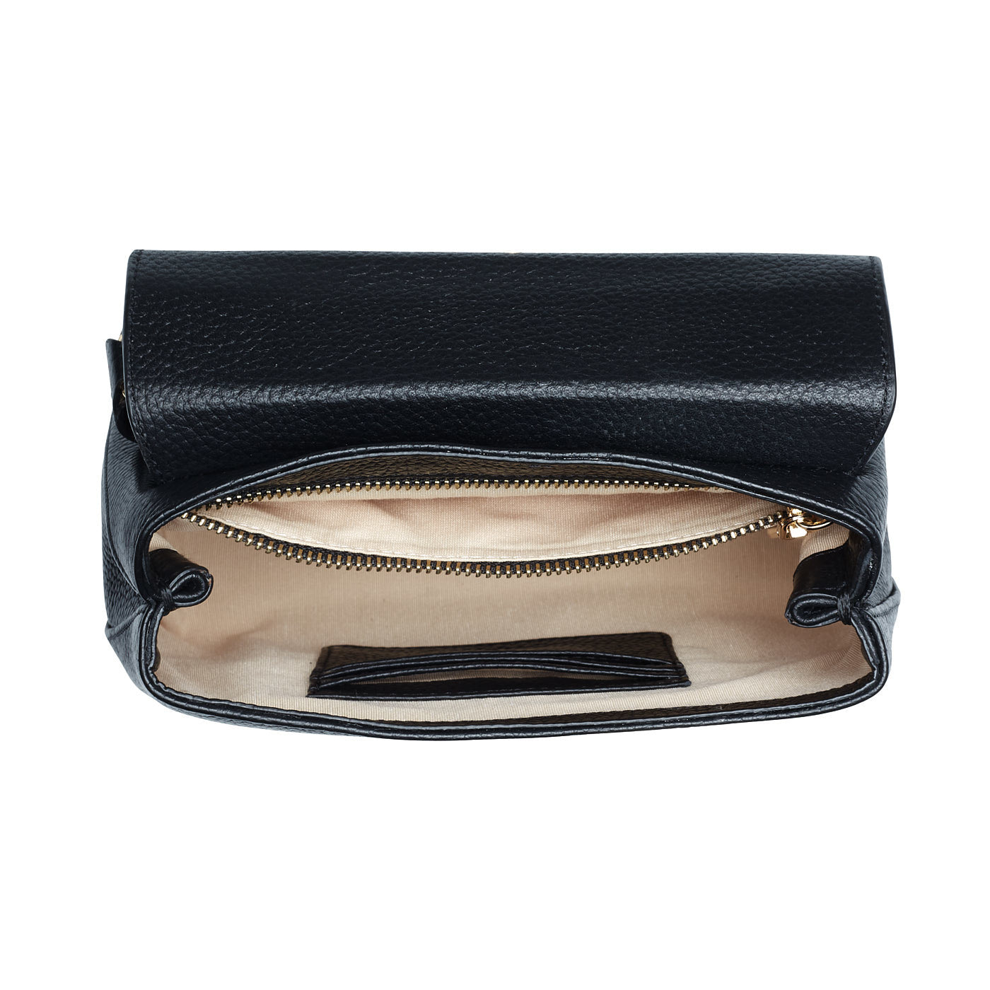 Femme Forte Heline black calfskin leather handbag