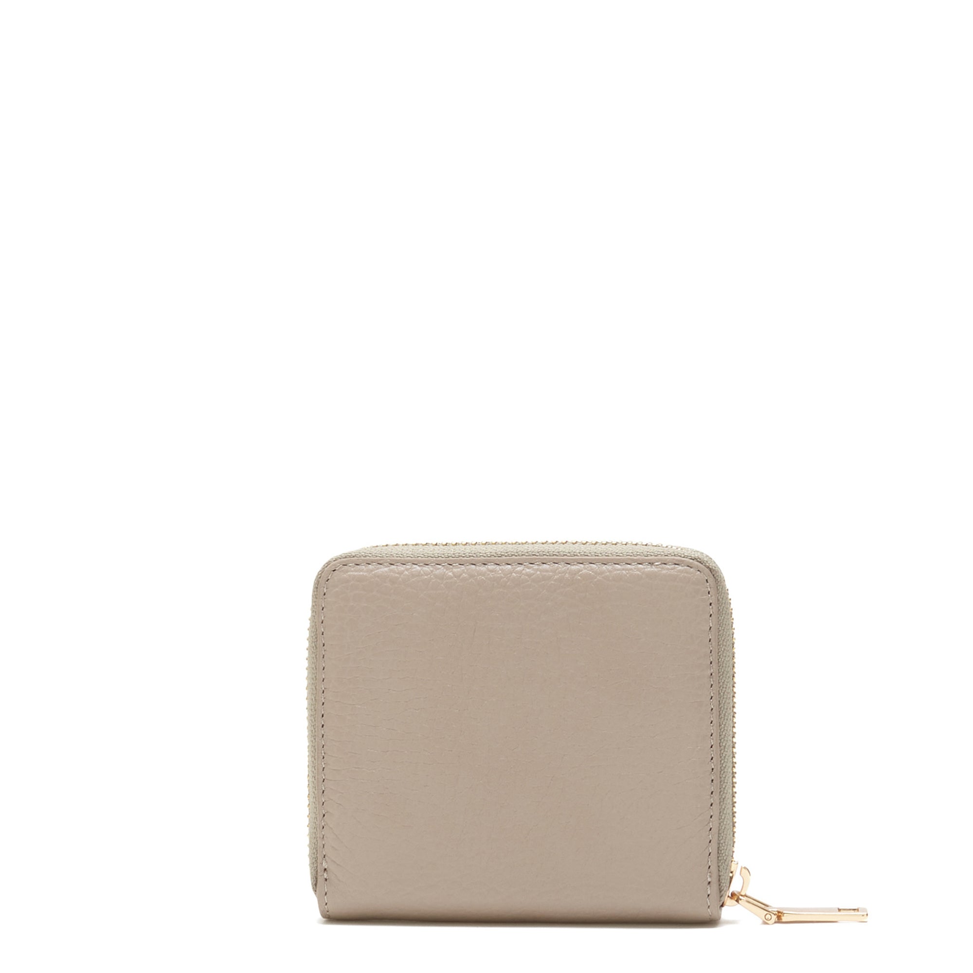 Cadeau d'Isabel taupe calfskin leather handbag and wallet set