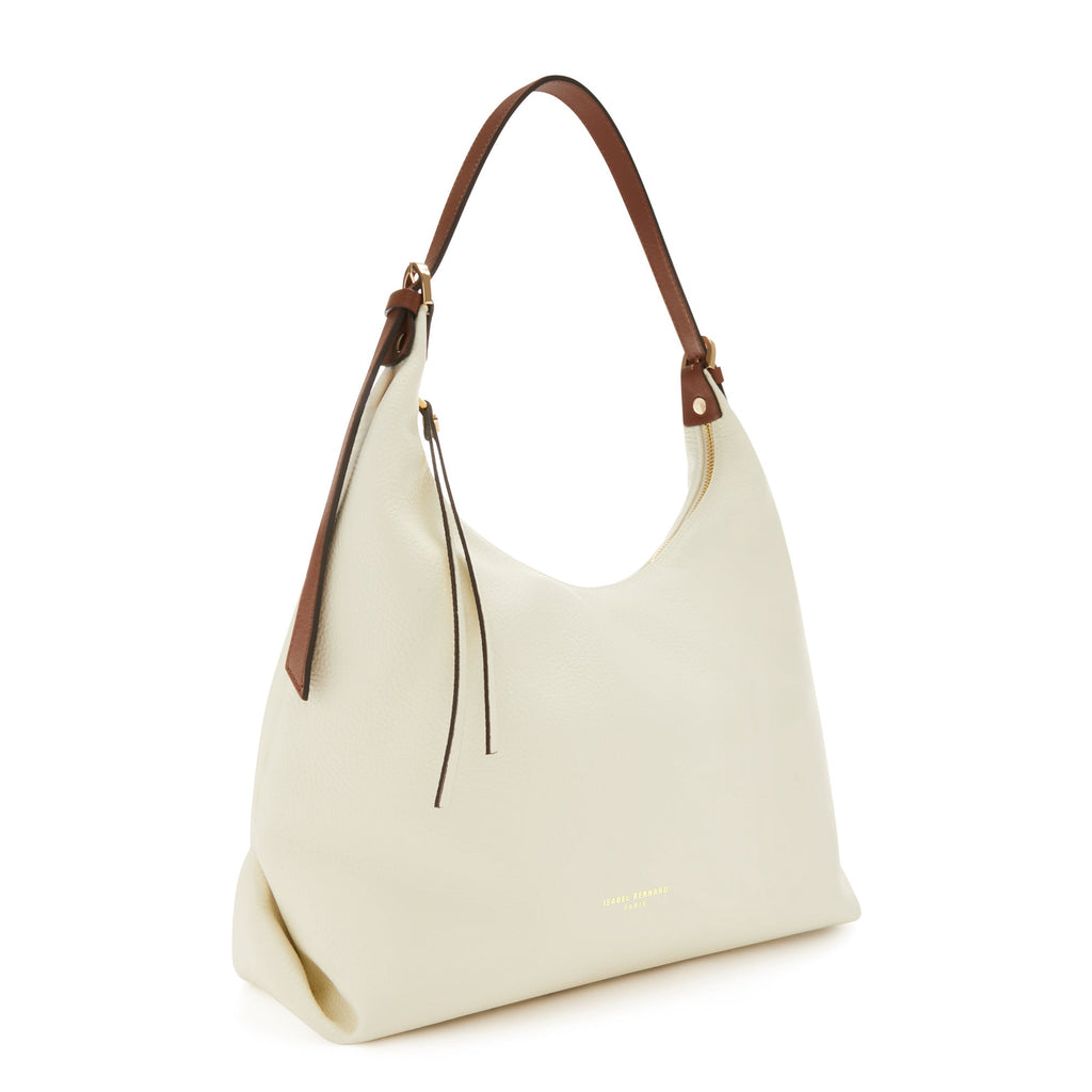 Honoré Muriel cream calfskin leather shoulder bag