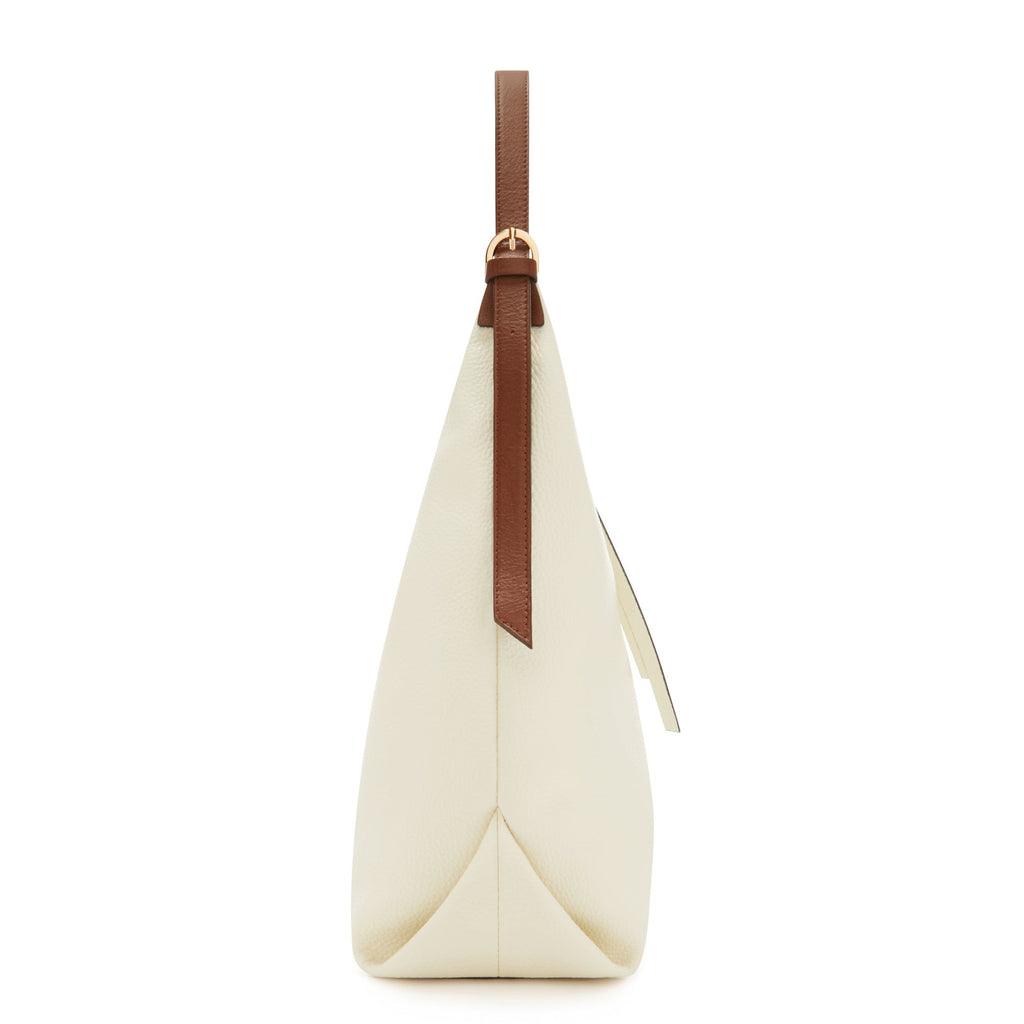 Honoré Muriel cream calfskin leather shoulder bag