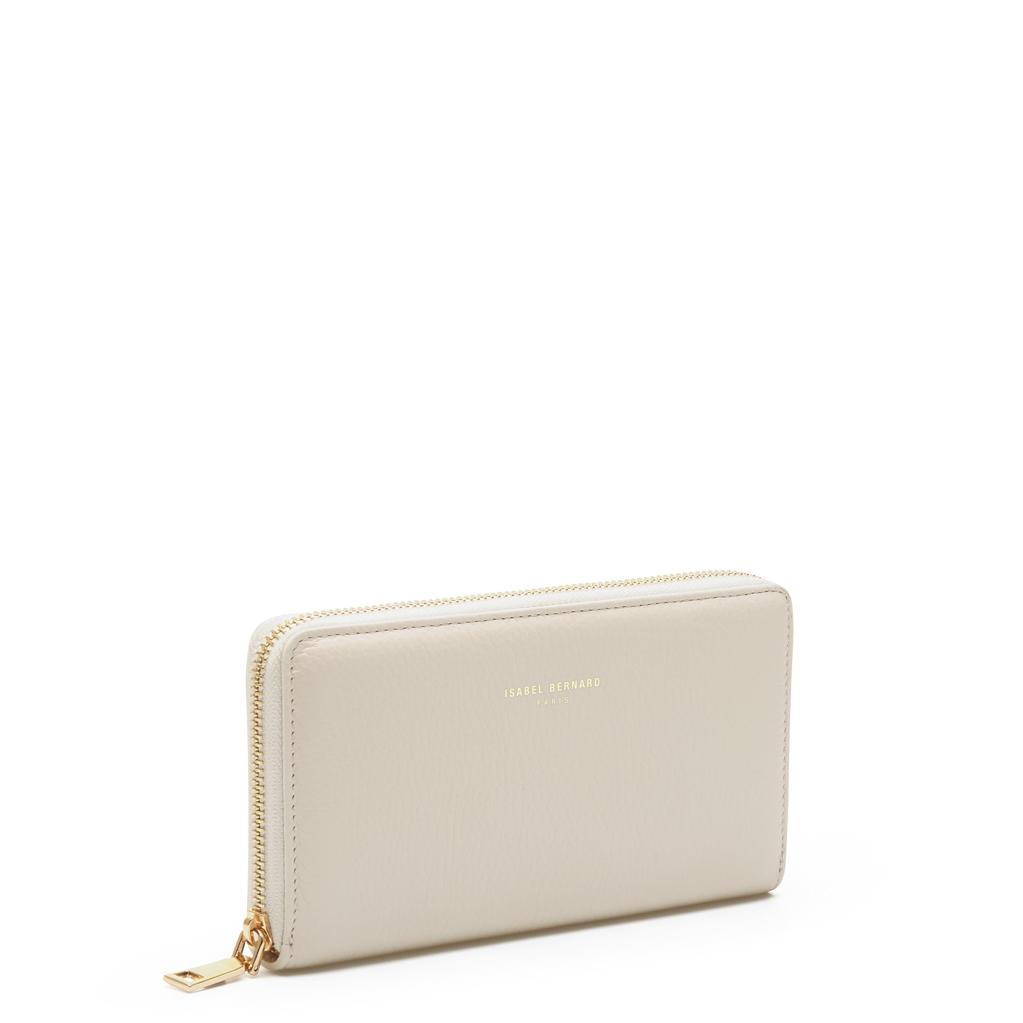 Cadeau d'Isabel cream calfskin leather handbag and wallet set