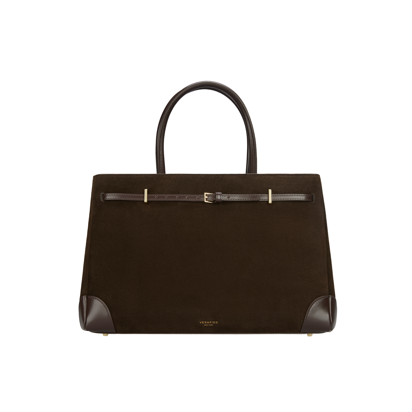 Espresso Suede Book Tote Bag 33 (Pre-Order Only)