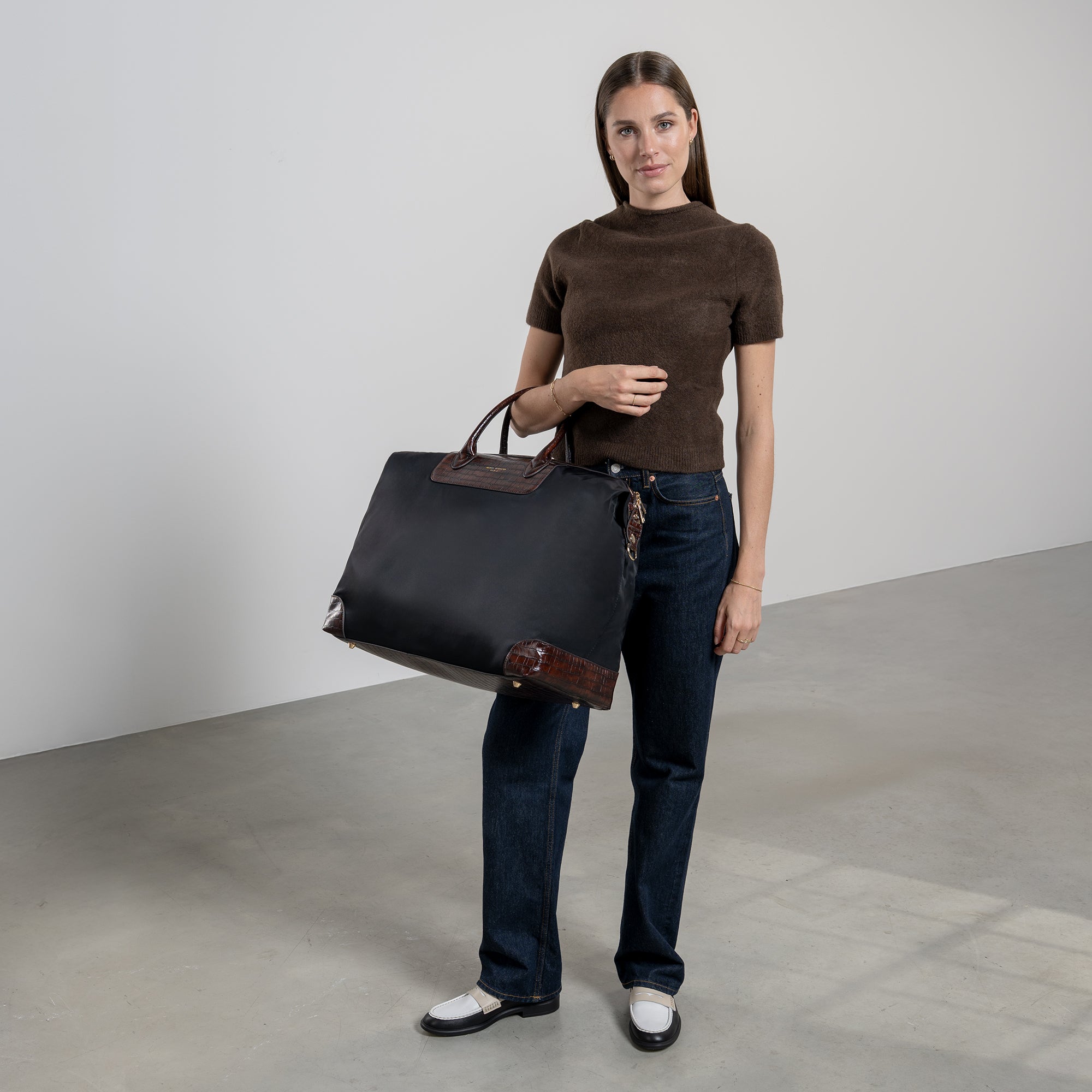 Du Louvre Clarice black weekend bag medium