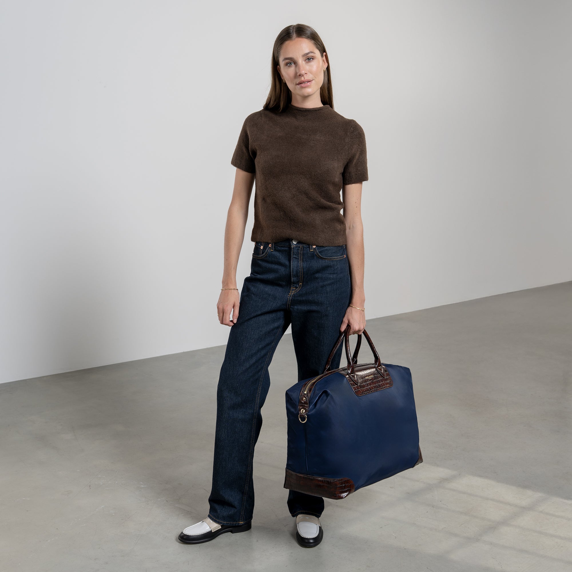 Du Louvre Clarice blue weekend bag medium