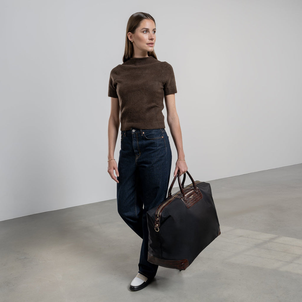 Du Louvre Colette black weekend bag large