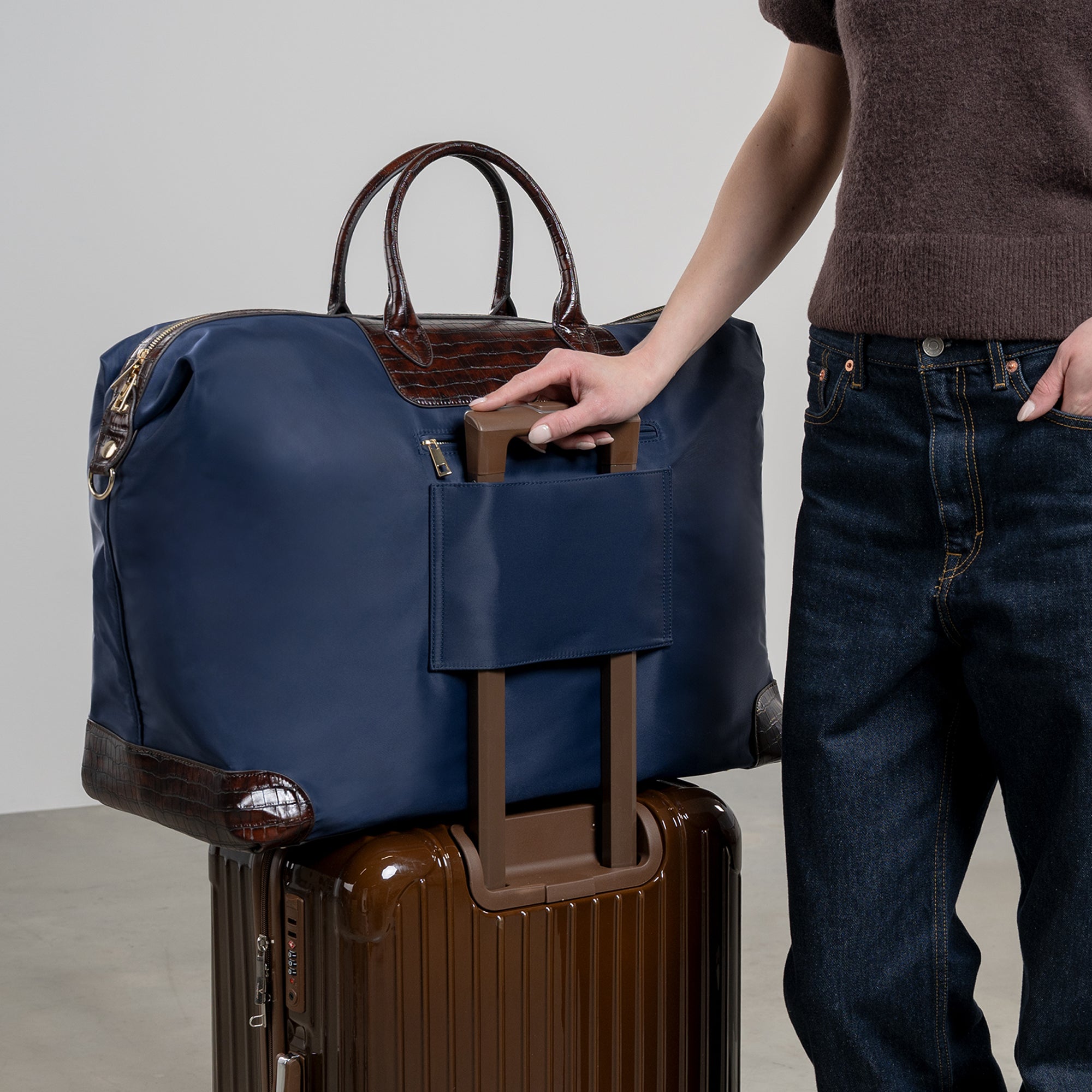 Du Louvre Colette blue weekend bag large