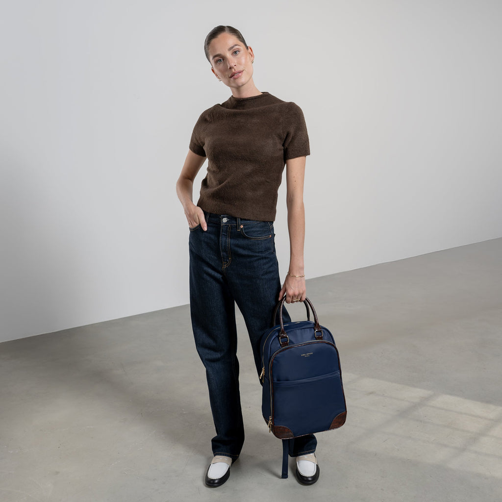 Du Louvre Cher blue backpack