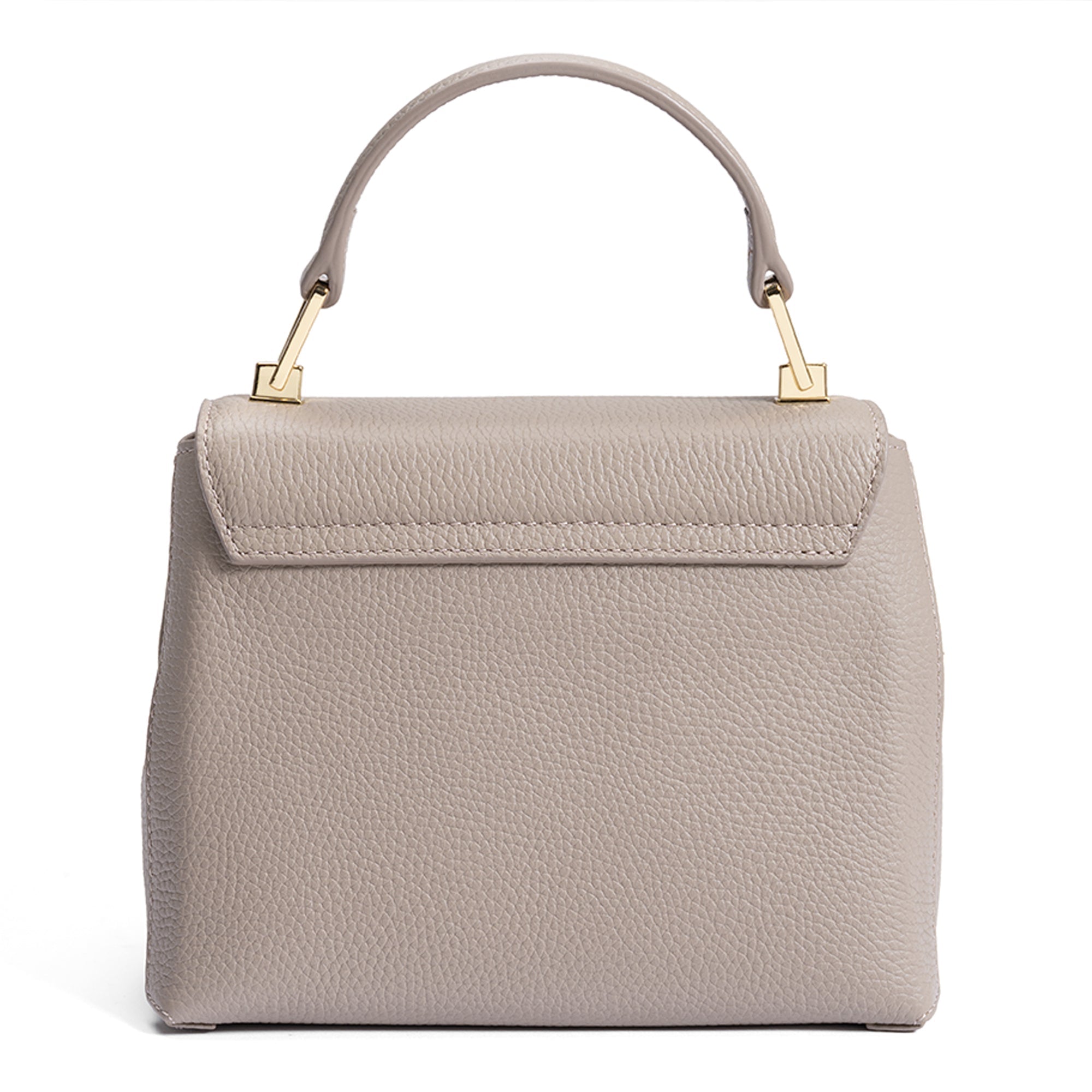 Cadeau d'Isabel taupe calfskin leather handbag and wallet set