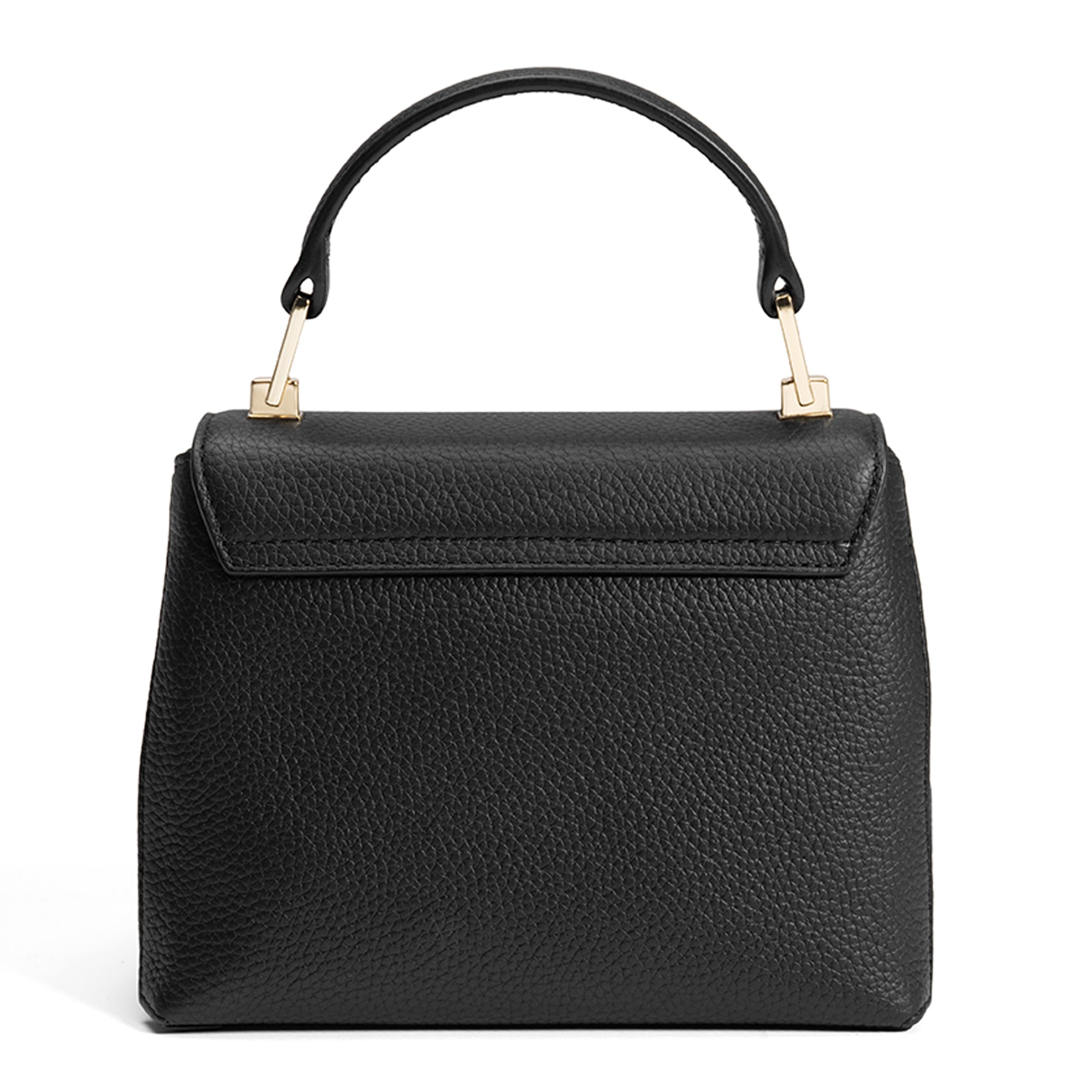 Cadeau d'Isabel black calfskin leather handbag and wallet set