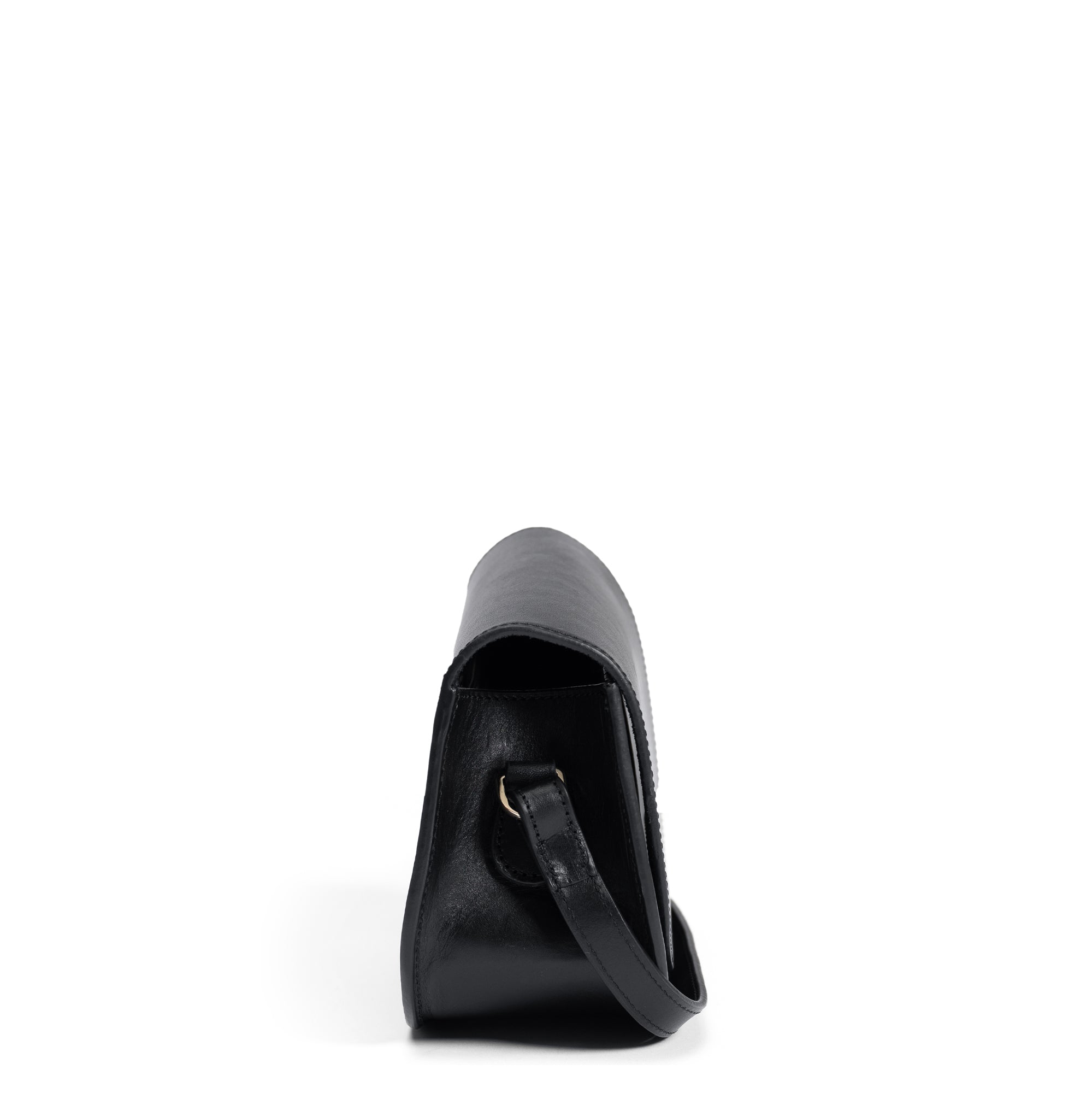 Montmartre Manon black vegetable tanned leather crossbody bag