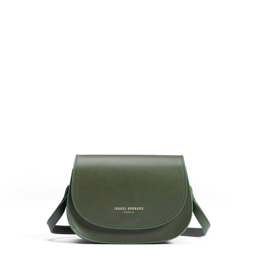 Montmartre Manon green vegetable tanned leather crossbody bag