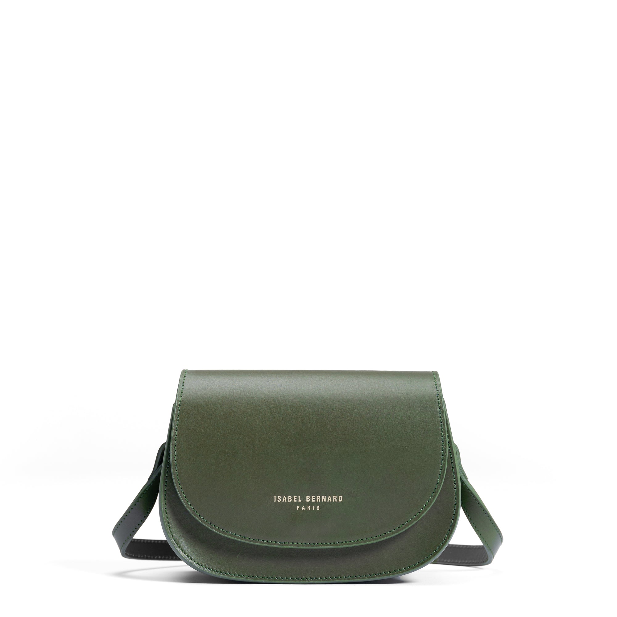 Montmartre Manon green vegetable tanned leather crossbody bag