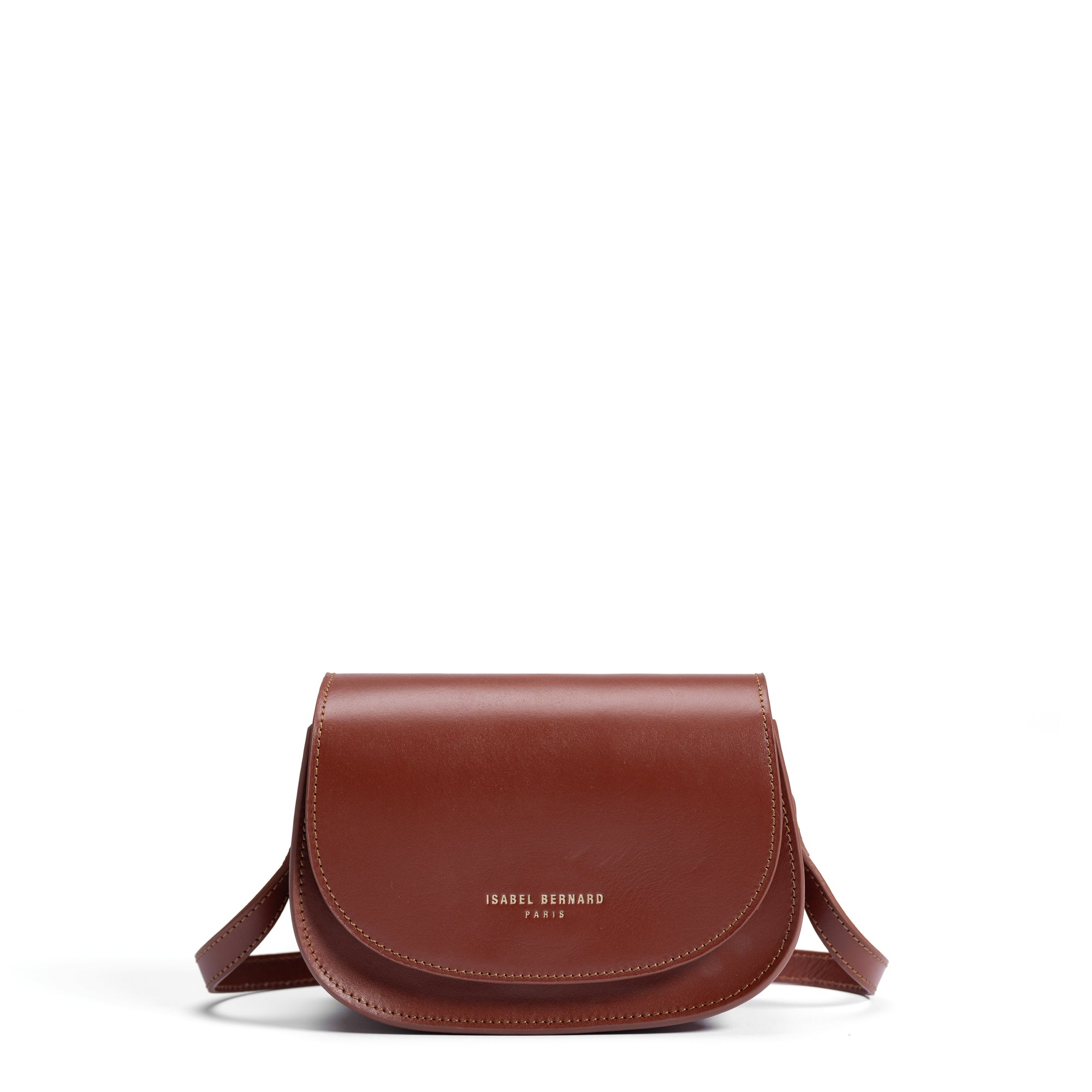 Montmartre Manon cognac vegetable tanned leather crossbody bag