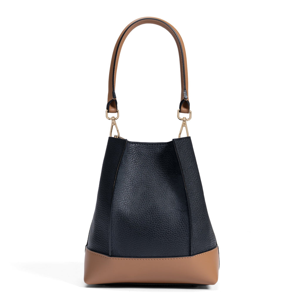 Femme Forte Minette black calfskin leather handbag