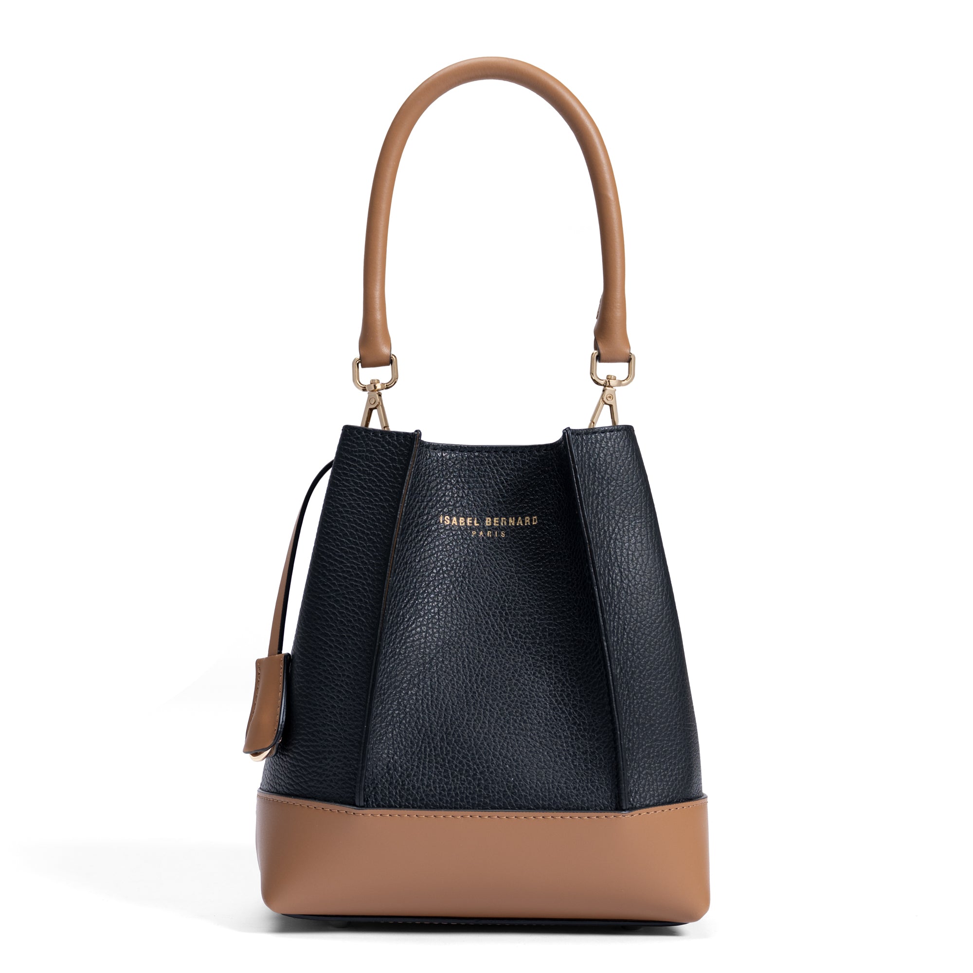 Femme Forte Minette black calfskin leather handbag