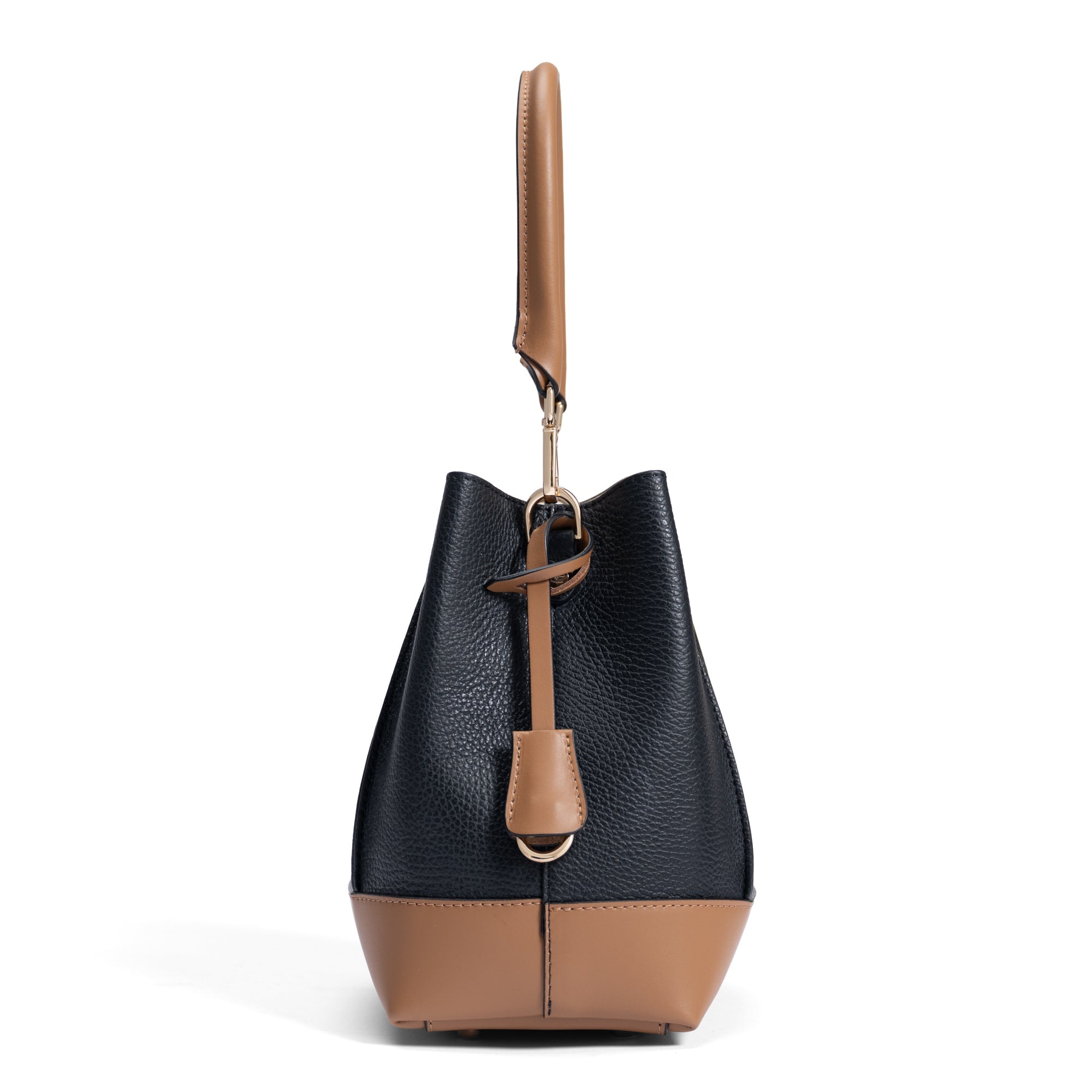 Femme Forte Minette black calfskin leather handbag