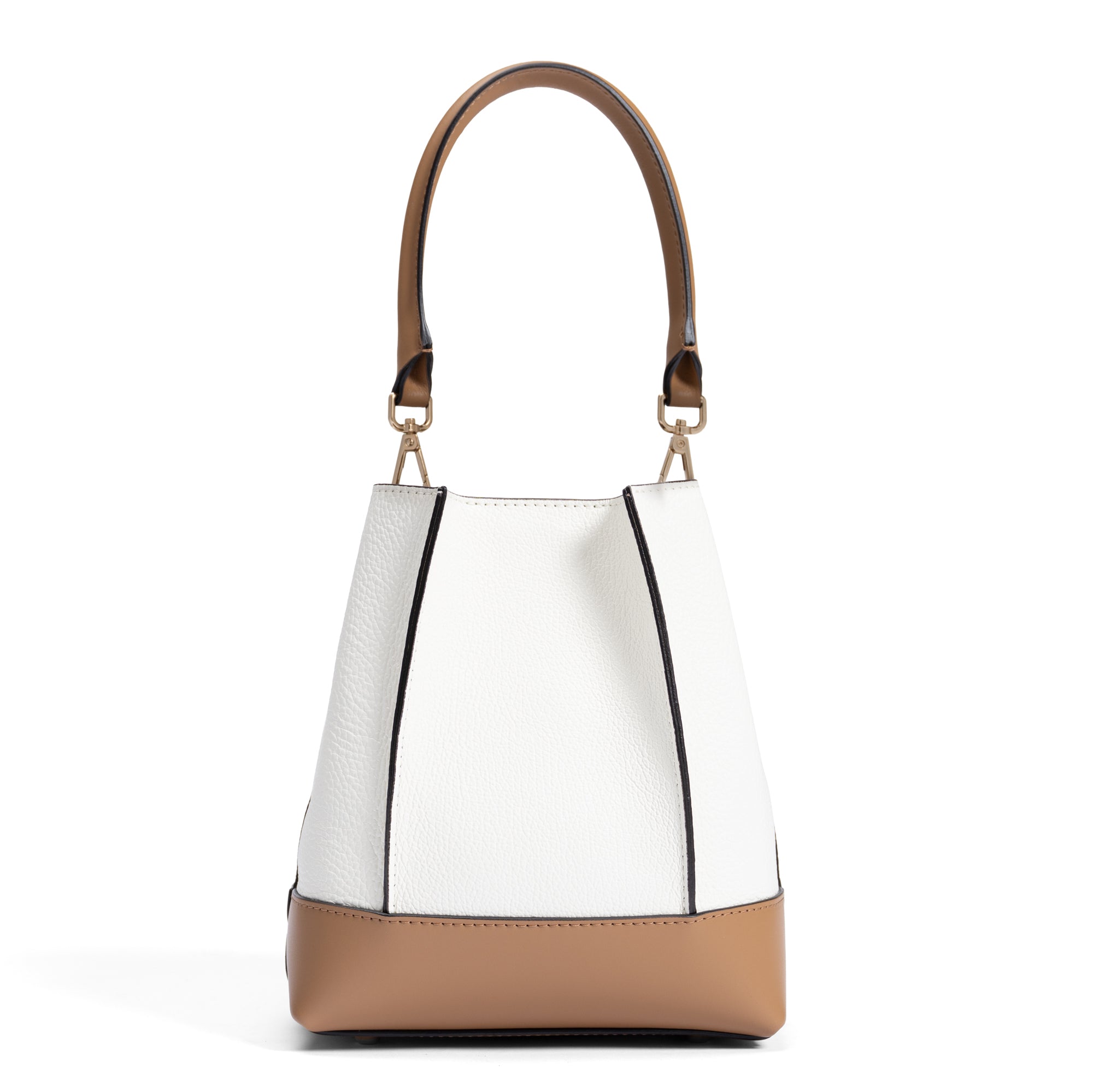 Femme Forte Minette cream calfskin leather handbag