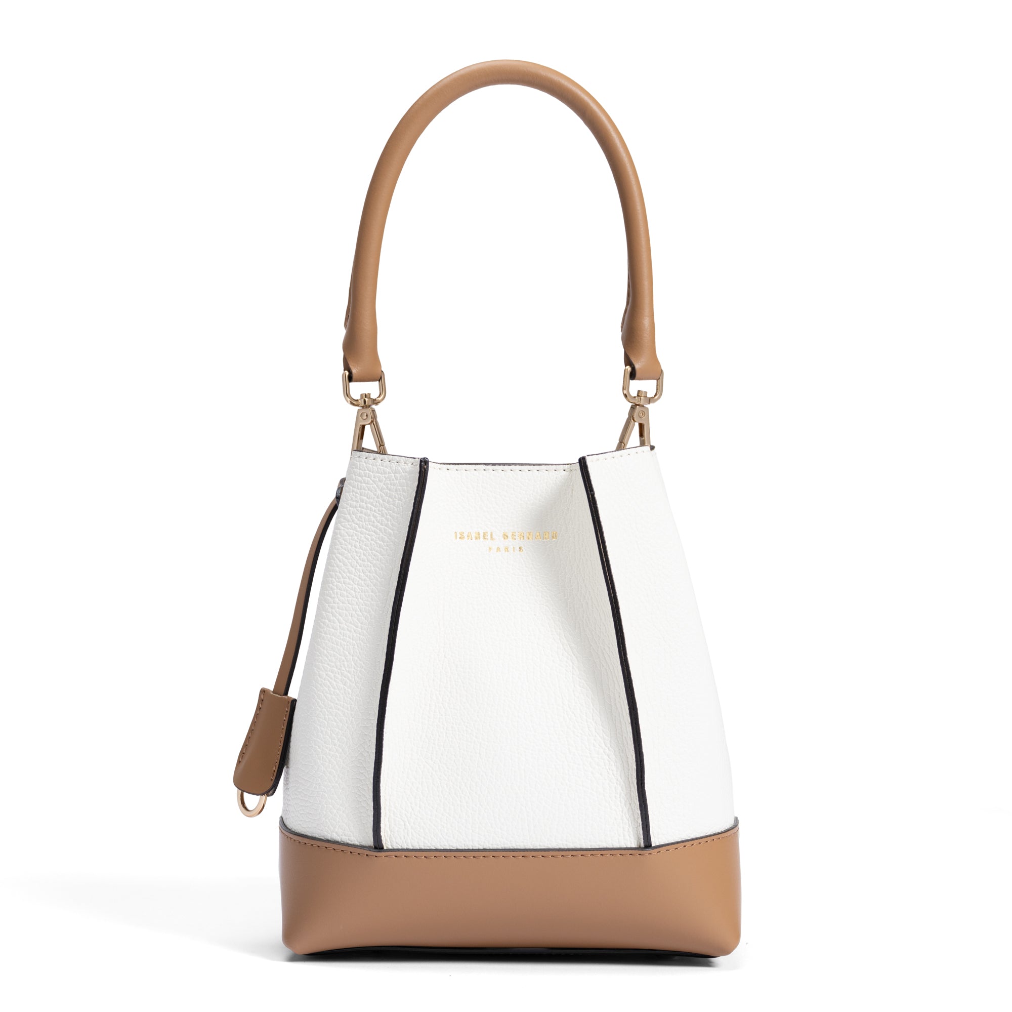 Femme Forte Minette cream calfskin leather handbag