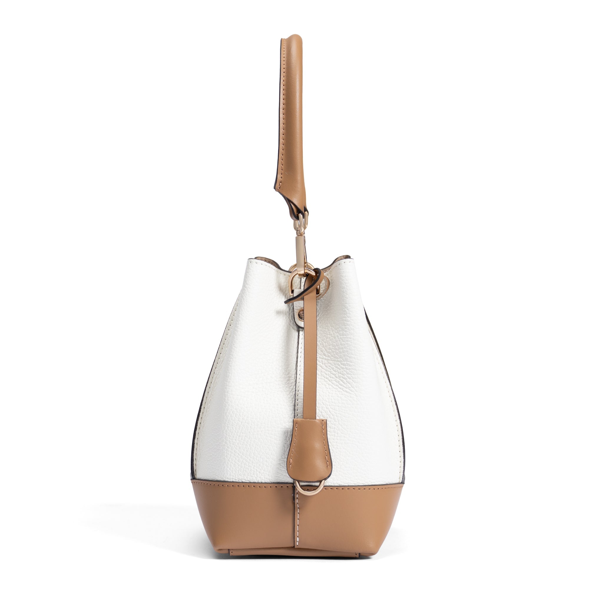 Femme Forte Minette cream calfskin leather handbag