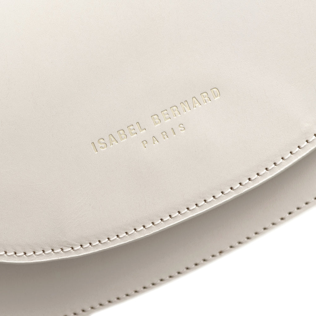 Montmartre Manon cream vegetable tanned leather crossbody bag