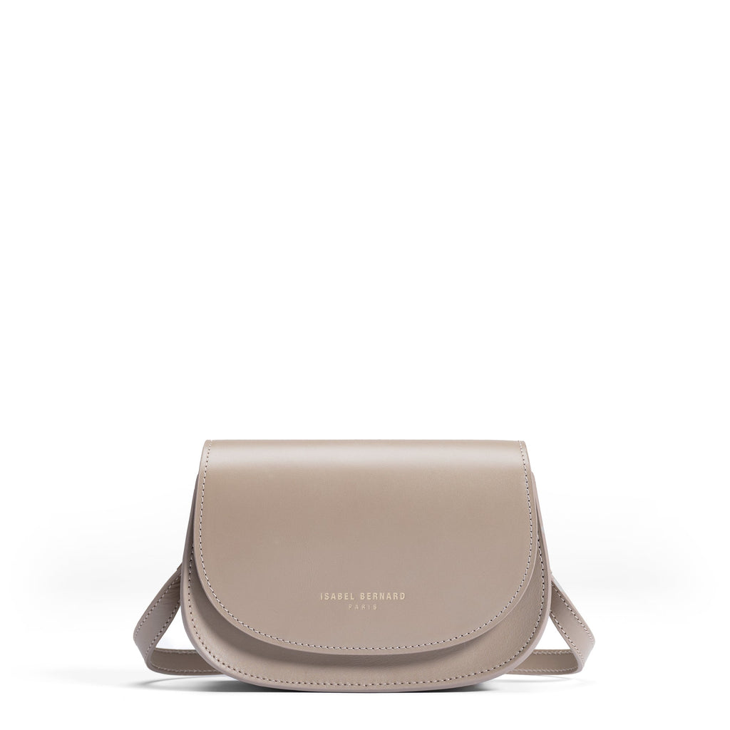 Montmartre Manon taupe vegetable tanned leather crossbody bag