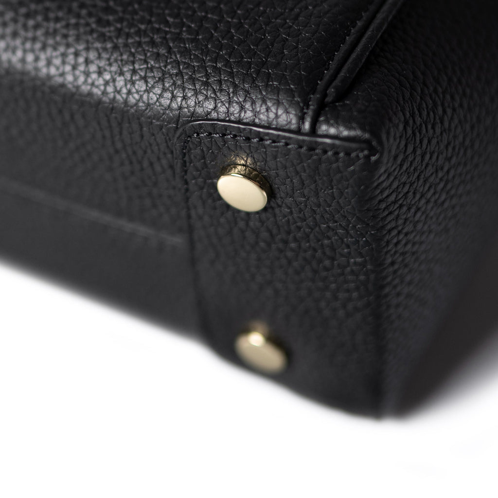 Honoré Cloe Mini black calfskin leather handbag
